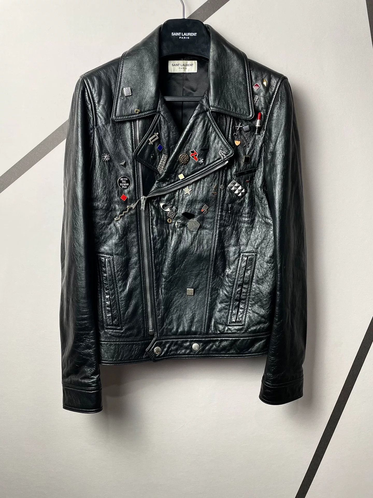 Saint Laurent Paris Saint Laurent SLP Runway Sheepskin Leather Jacket Size US S / EU 44-46 / 1 - 1 Thumbnail