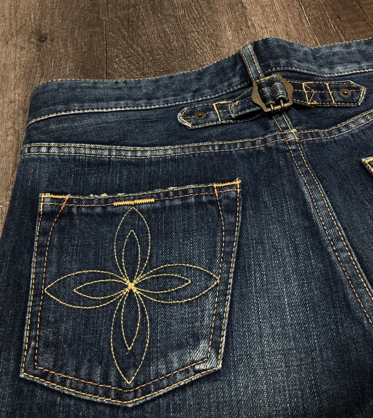 Designer × Japanese Brand × Vintage Vintage Chesty Buckle Back Denim Jeans Japanese Brand Size US 32 / EU 48 - 2 Thumbnail