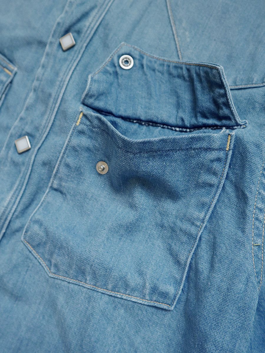Kapital Kapital 8oz denim band collar studs western shirt indigo 3 Size US L / EU 52-54 / 3 - 5 Thumbnail