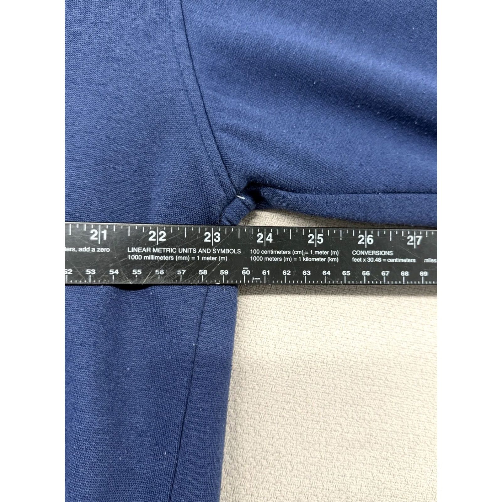 Vintage VINTAGE Franklin Hoodie Mens L Blue Thermal Lined Waffle Faded Boxy 90s Pullover Size US L / EU 52-54 / 3 - 5 Thumbnail