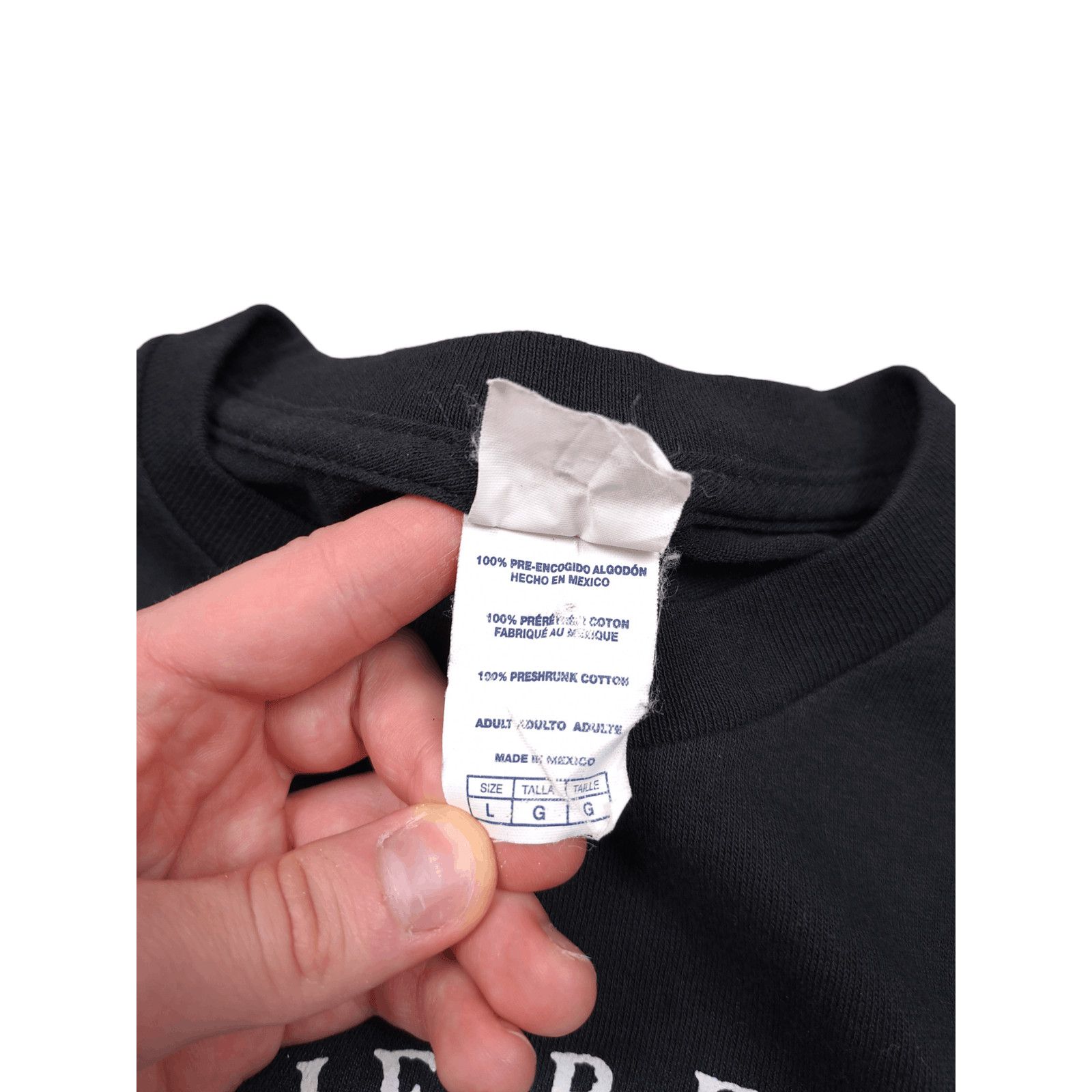 NASA × Vintage 90s Vintage Kennedy Space Centre Apollo 11 Black T-Shirt Size US L / EU 52-54 / 3 - 5 Thumbnail
