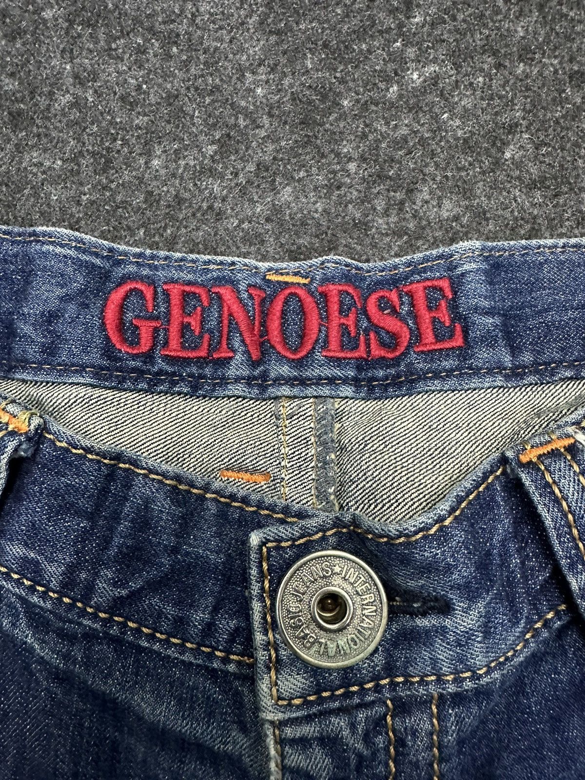 Japanese Brand Genoese Designer Blue Washed Faded Denim 36x33 F56 Size US 36 / EU 52 - 12 Thumbnail