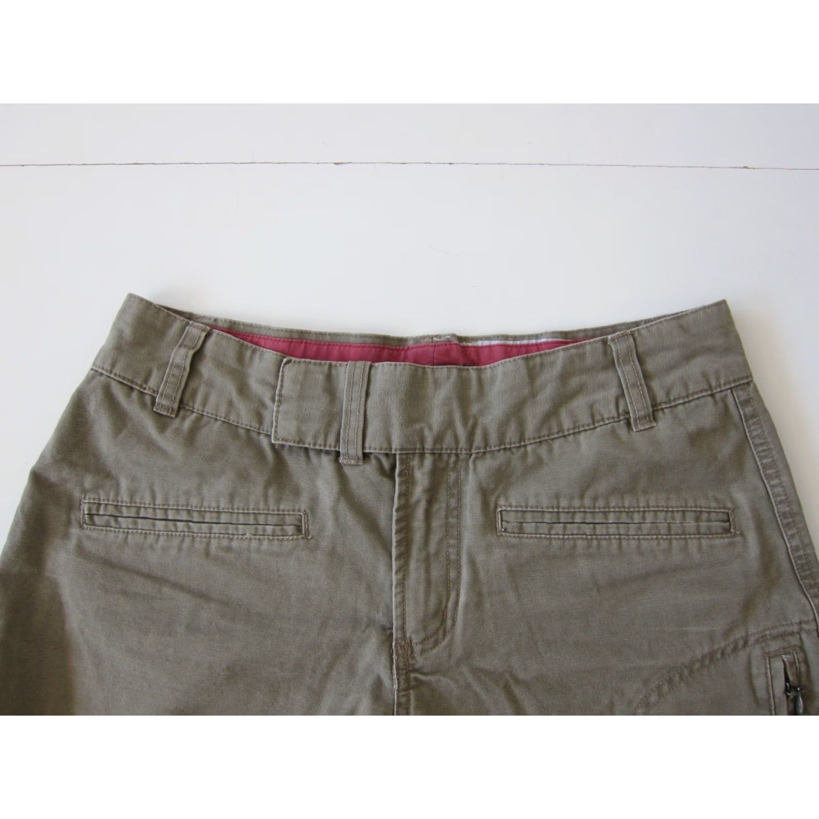 Vintage Columbia XCO 100% Cotton Brown Hike Travel Cargo Short Women Size 8 Size 30" / US 8 / IT 44 - 3 Thumbnail