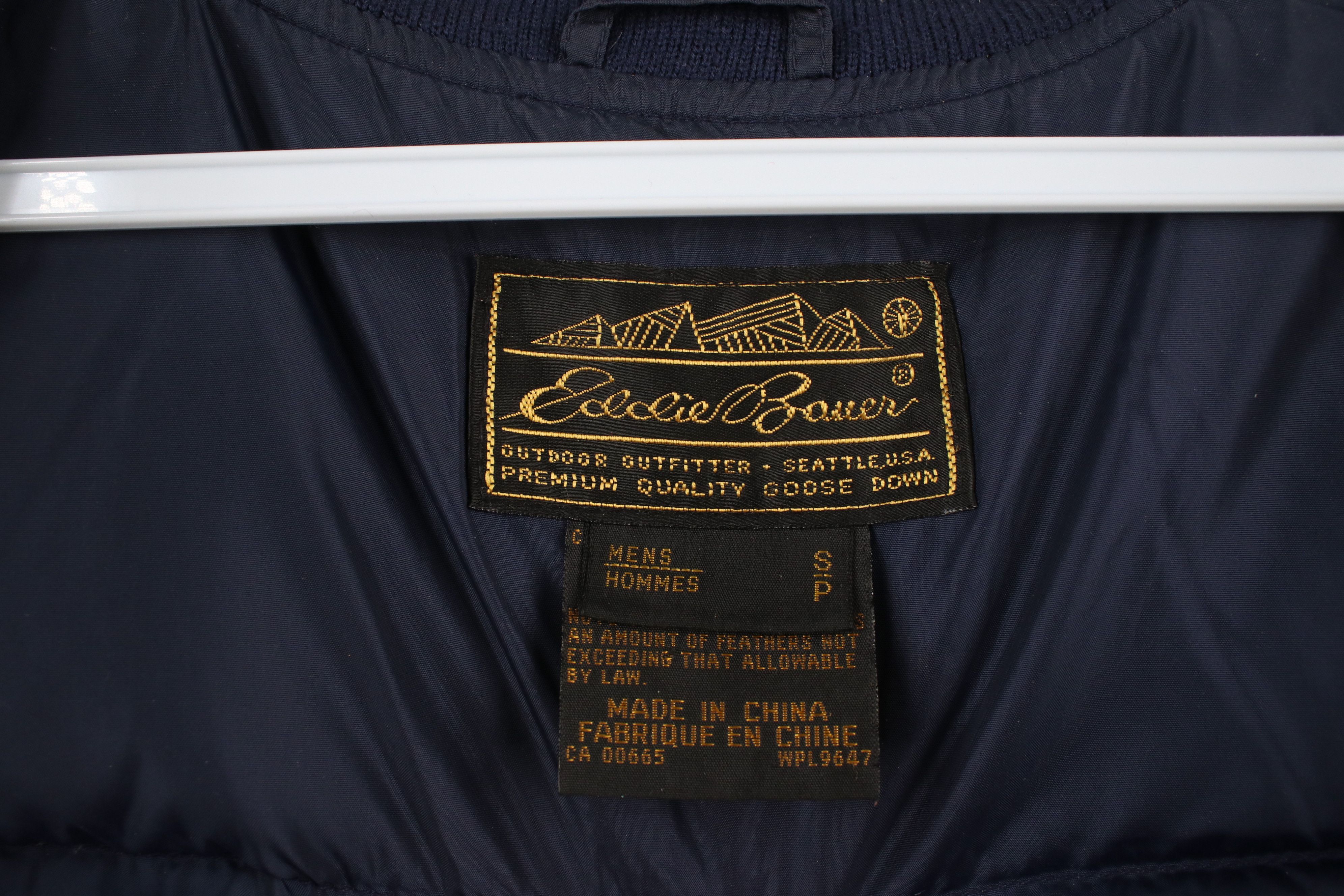 Eddie Bauer × Vintage Vintage 90s Eddie Bauer Duck Down Puffer Vest Jacket Blue Size US S / EU 44-46 / 1 - 9 Thumbnail