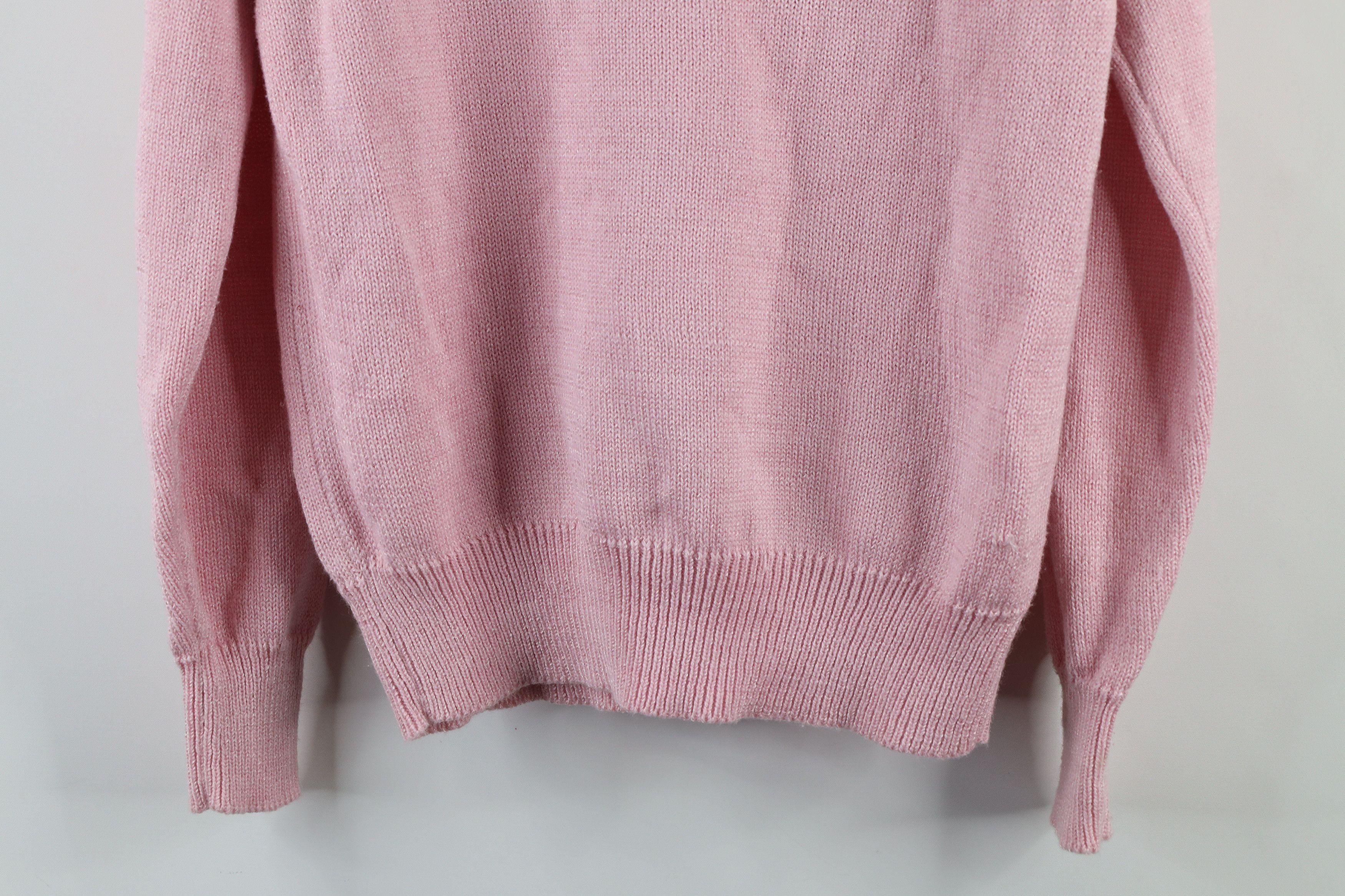 Vintage Vintage 80s 90s Mid Mod Beaded Puff Sleeve Knit Sweater Size L / US 10 / IT 46 - 13 Thumbnail
