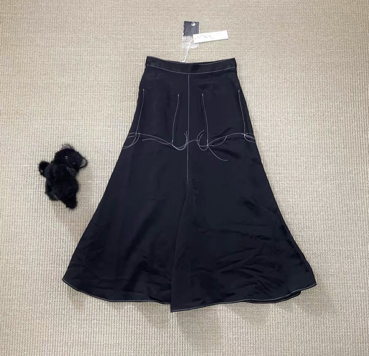 Sulvam Sulvam 22SS Contrast Stitch Jacquard Long Skirt J29 Size S / US 4 / IT 40 - 4 Thumbnail
