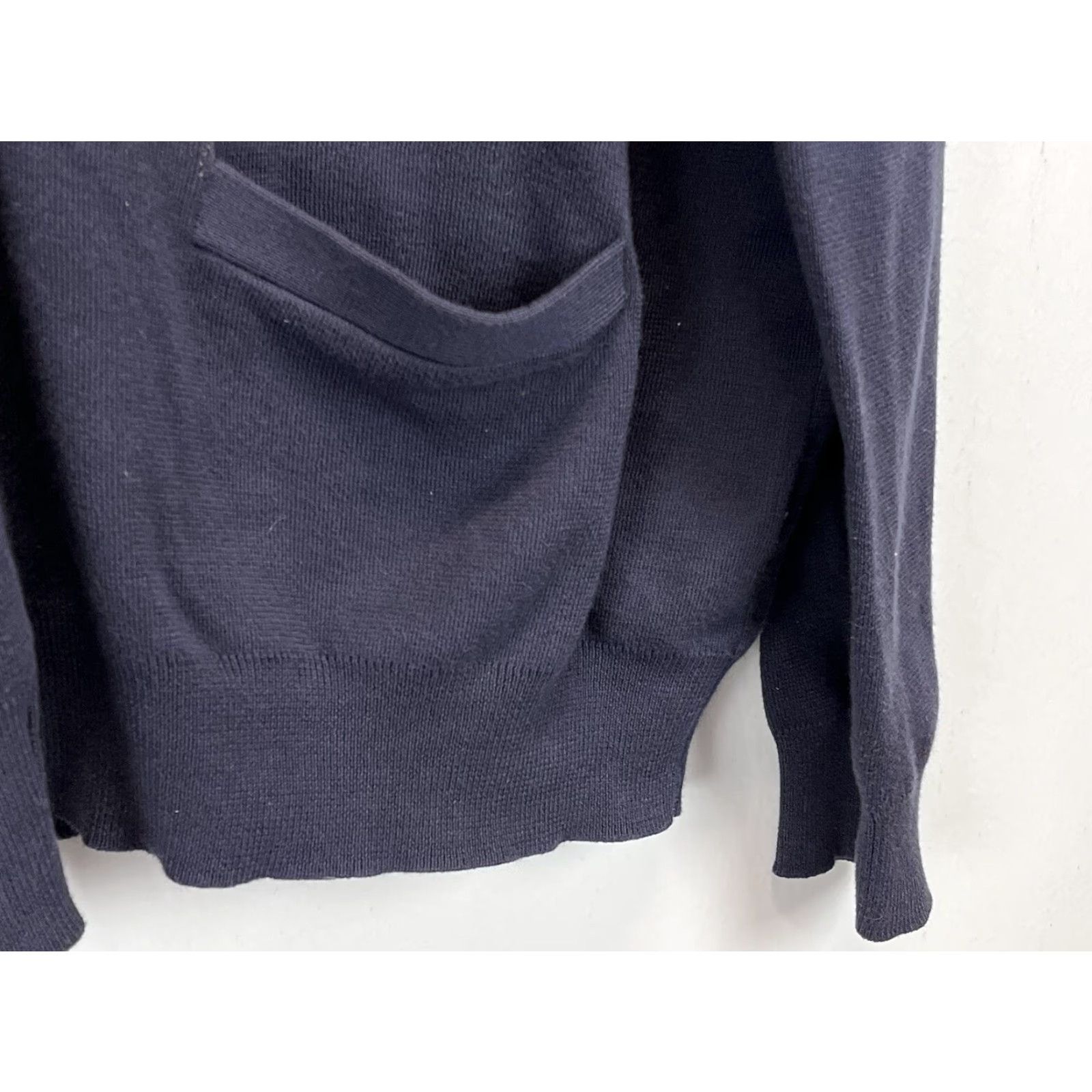 Polo Ralph Lauren VINTAGE Polo Ralph Lauren Cardigan Sweater Shirt Men XL Navy 100% Cotton Pima GUC Size US XL / EU 56 / 4 - 4 Thumbnail