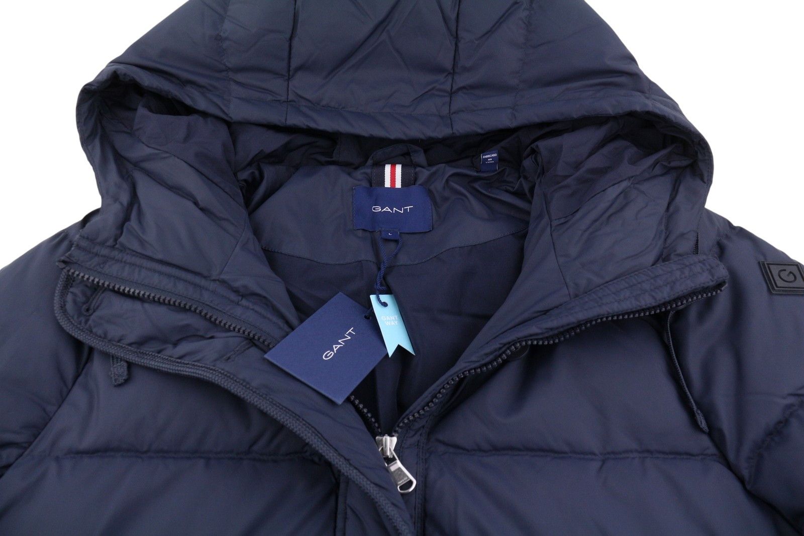Gant LONG DOWN L Evening Blue Quilted Jacket 87274 Size L / US 10 / IT 46 - 14 Thumbnail