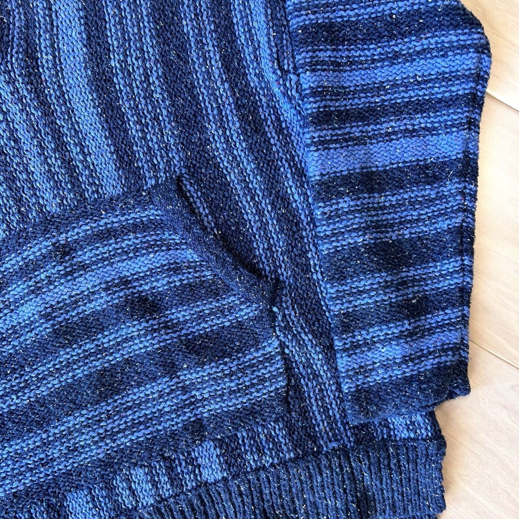 Outerknown Outerknown Hana Hoodie Sweater Women's Small Blue Kilim Paz Stripe Size S / US 4 / IT 40 - 4 Thumbnail