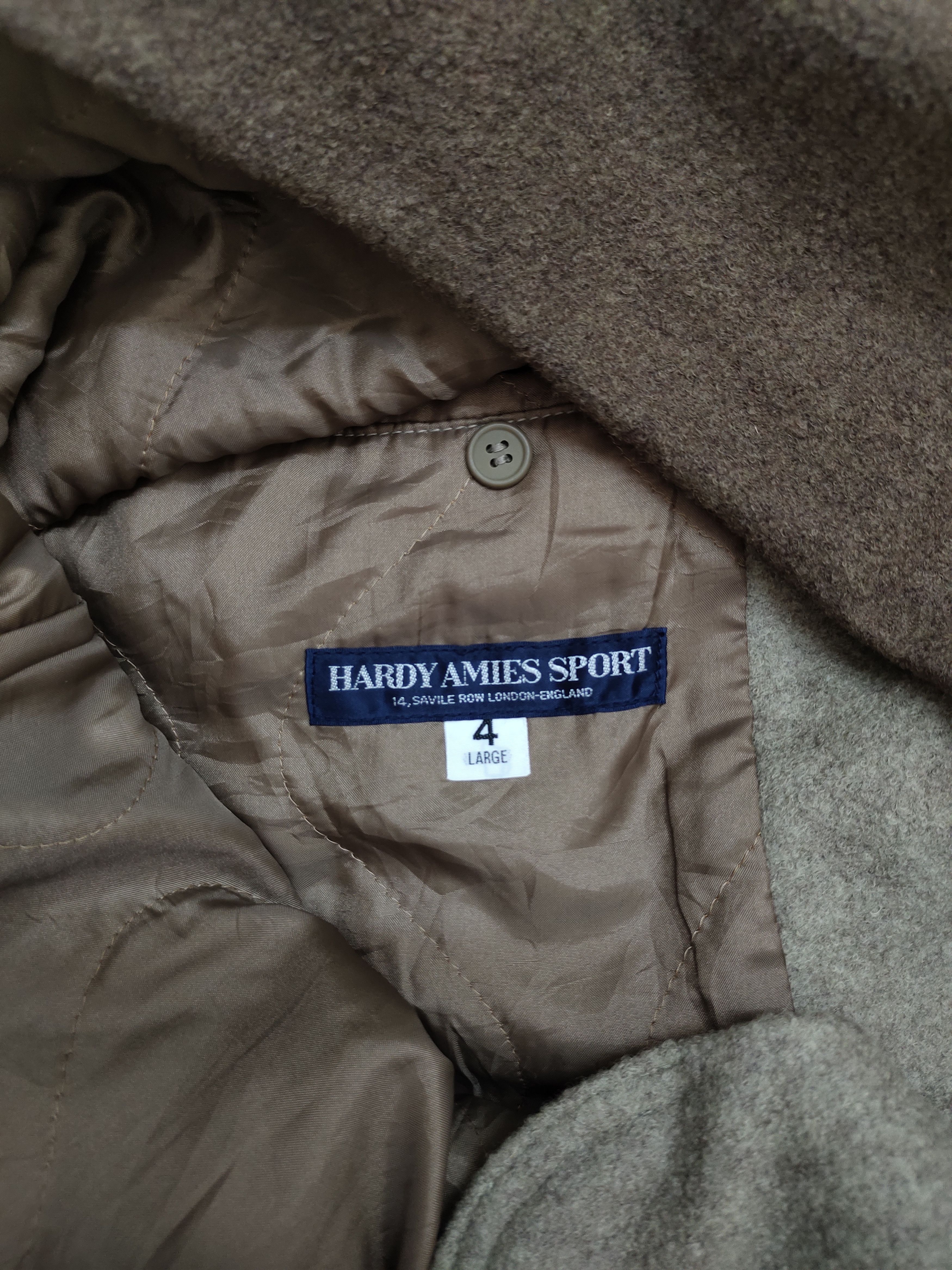 Hardy Amies 1990s Hardy Amies Sport Wool Quilted Jacket Size US XL / EU 56 / 4 - 16 Thumbnail
