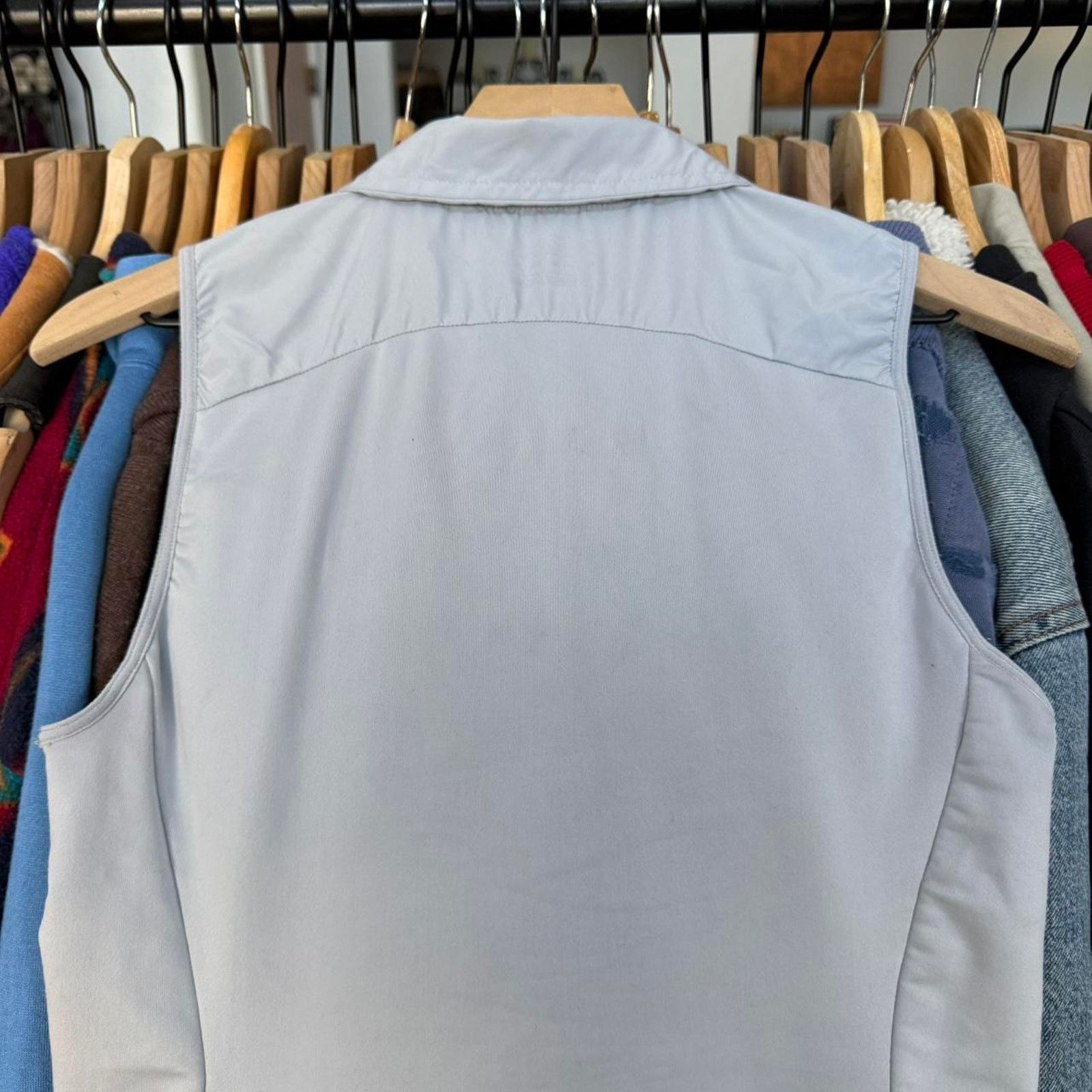 Nike Women's Nike Running Quilted Lightweight Zip Up Vest Grey Size XS / US 0-2 / IT 36-38 - 7 Thumbnail