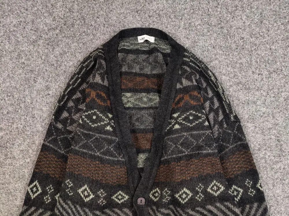 Japanese Brand Vintage 90's Japanese Patterned Cardigan Knitted Sweater Size US L / EU 52-54 / 3 - 2 Thumbnail