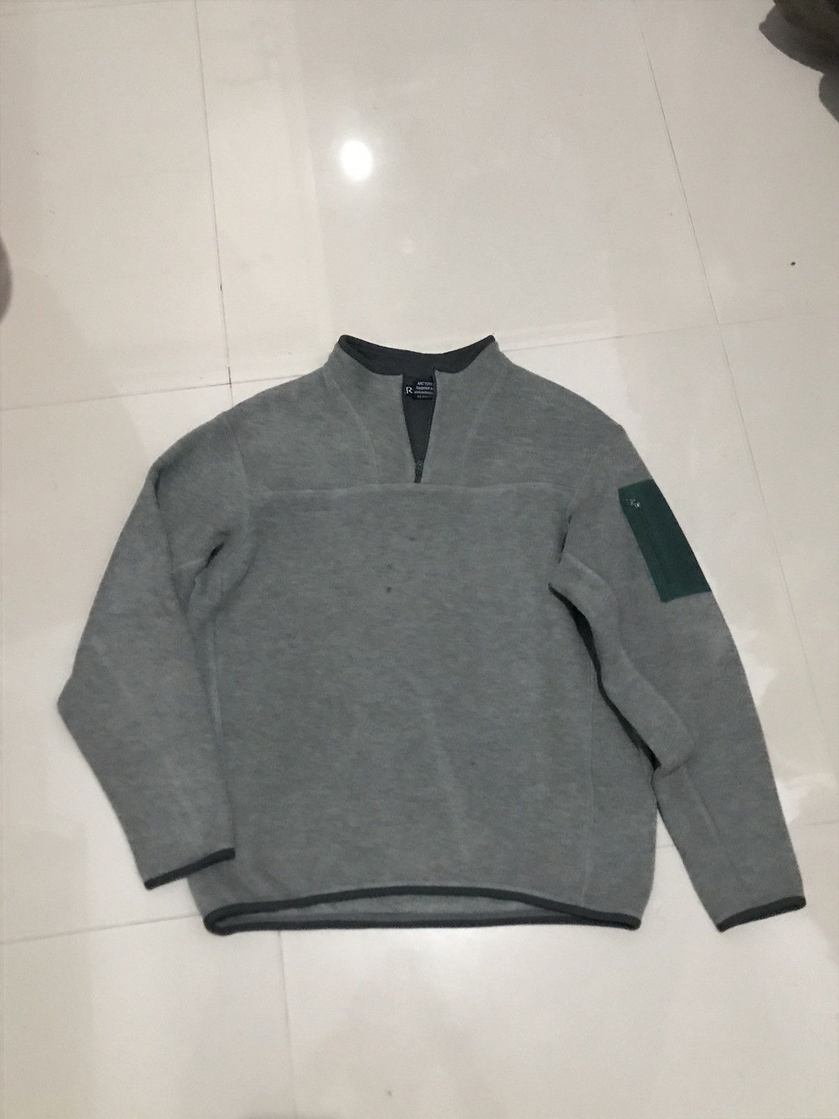 Arcteryx halfzipper sweater Corvet Fleece in grey warm canad