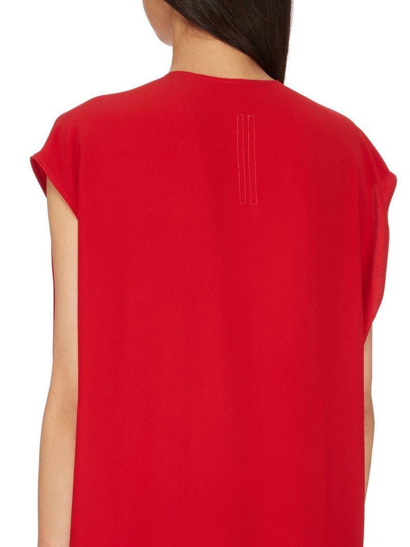 Rick Owens o1y0126 Maxi Dress in Red Size M / US 6-8 / IT 42-44 - 5 Thumbnail