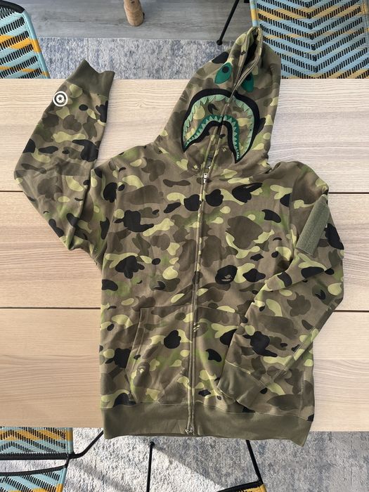 Bape gradation best sale camo hoodie