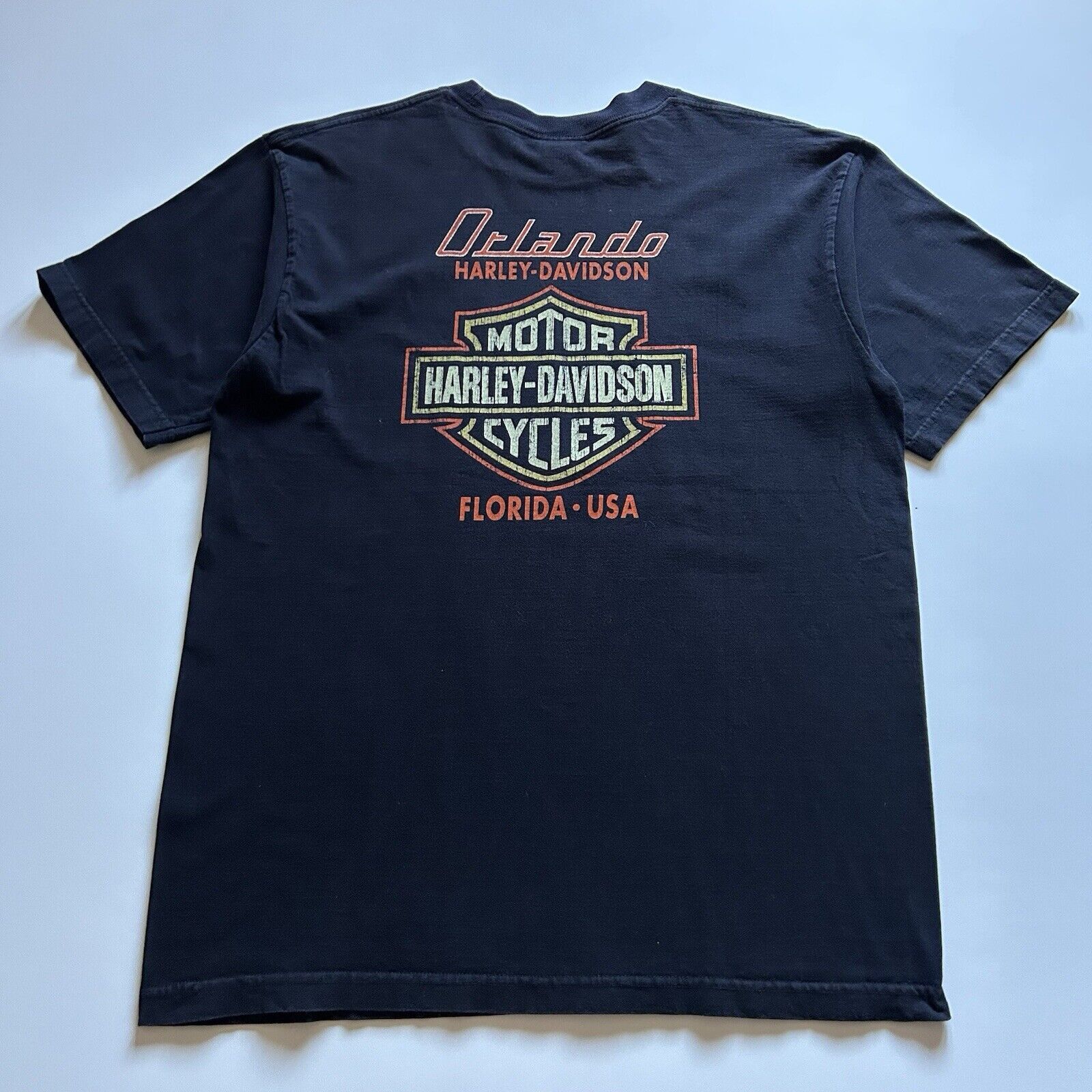 Harley Davidson Vintage Y2K Harley Davidson T Shirt Size XL Faded Black Rare Size US XL / EU 56 / 4 - 3 Thumbnail