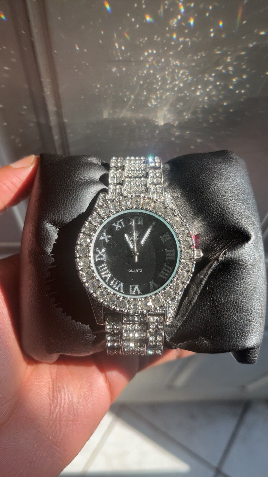 Other Iced Out Black Face Moissanite Watch Size 42 - 3 Thumbnail
