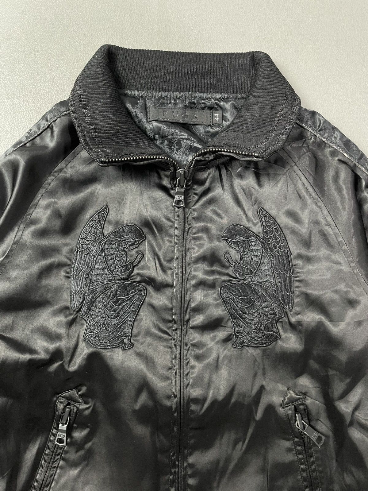 GOSTAR DE FUGA Jesus on the cross Embroiderd Gothic Track Jacket Fuga Japan Size S / US 4 / IT 40 - 6 Thumbnail