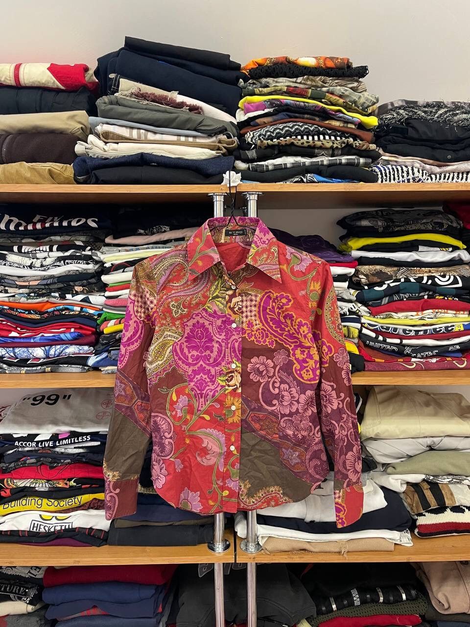 Etro Etro Vintage 00s Multicolour Designer Silk Shirt Size M / US 6-8 / IT 42-44 - 1 Thumbnail