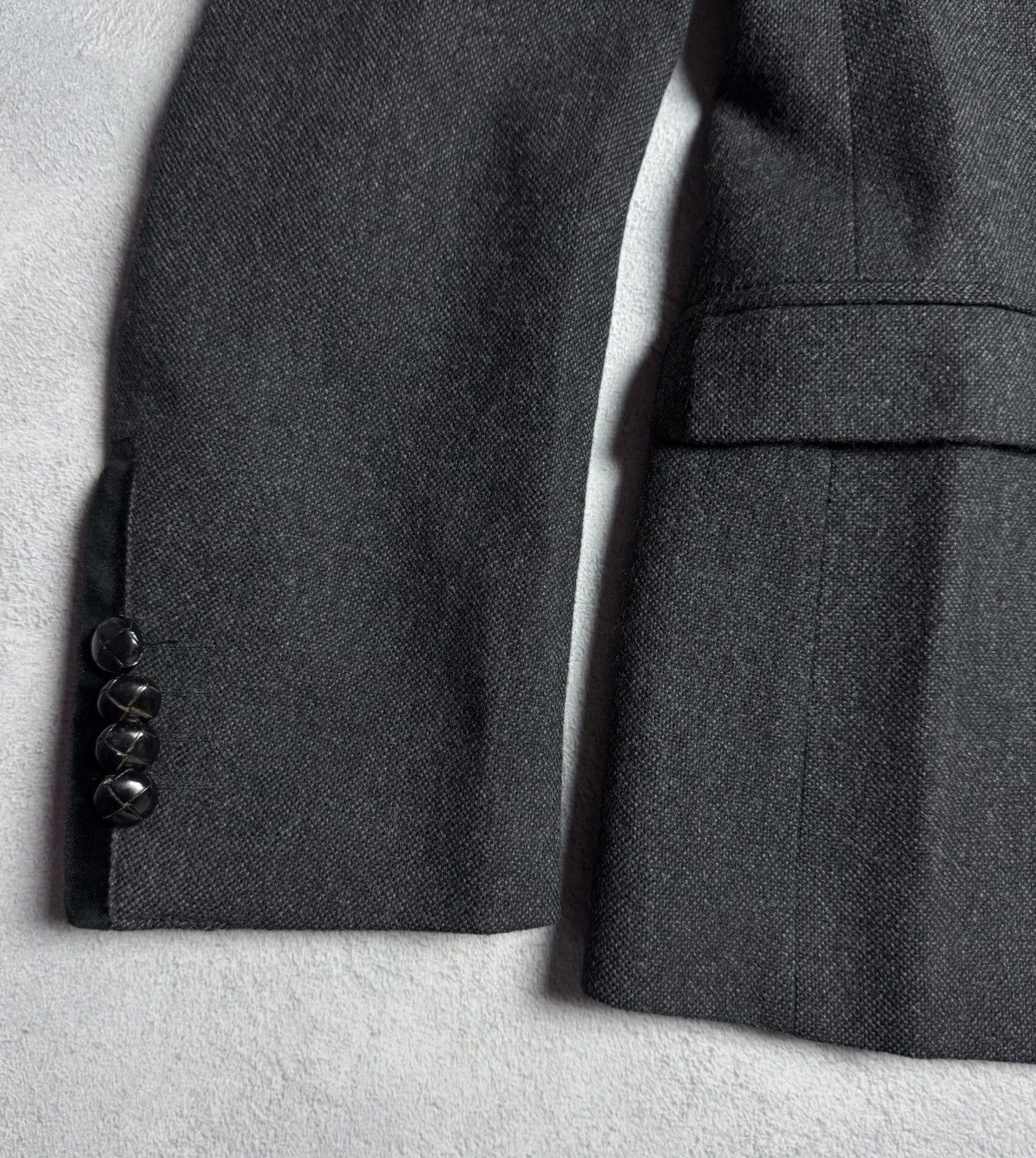 Dolce & Gabbana Dolce Gabbana Women’s Angora Wool V-Neck Blazer Jacket Size 44S - 5 Thumbnail