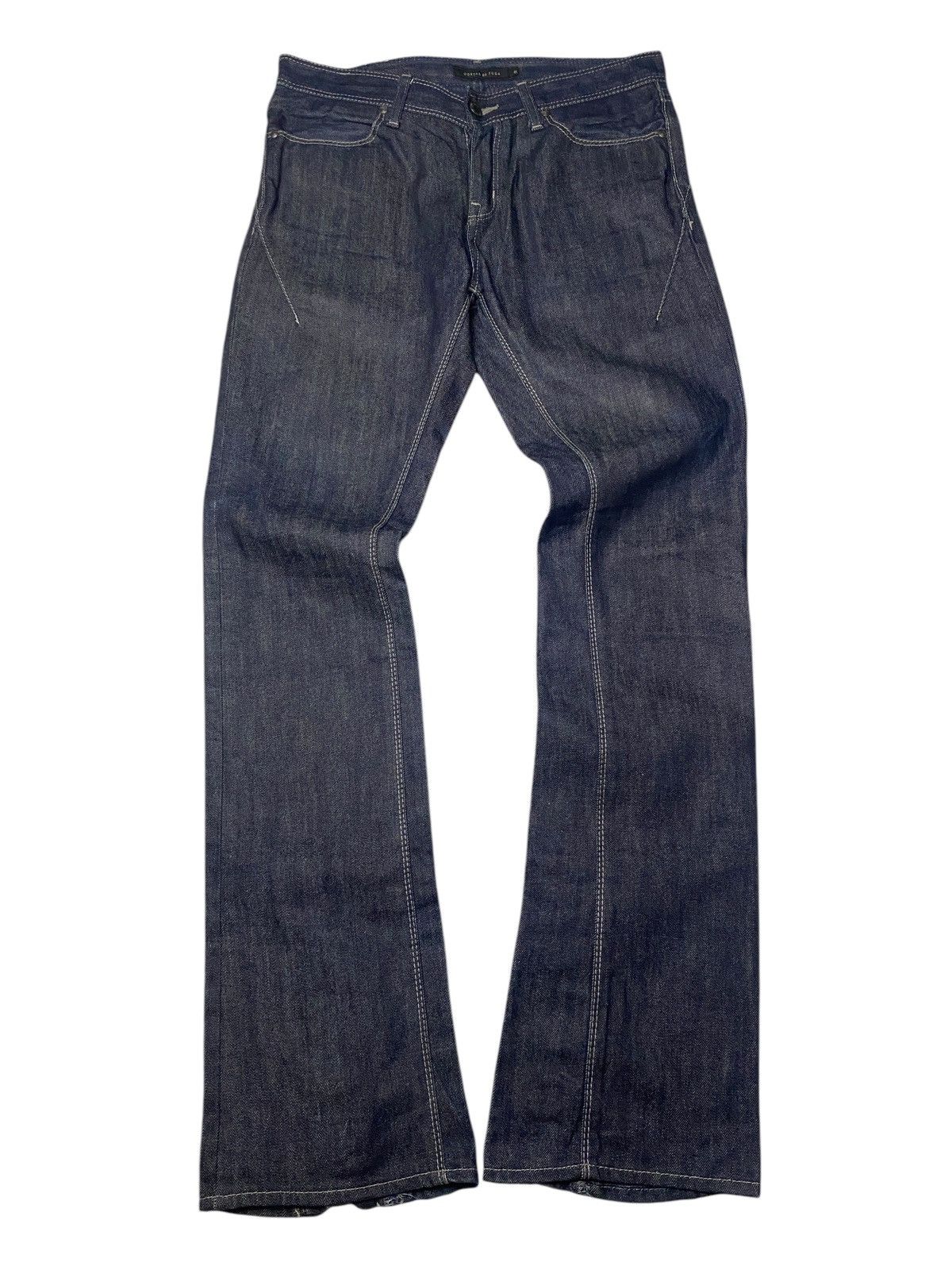 If Six Was Nine 2000's Gostar De Fuga Zipper Flared Jeans Size US 30 / EU 46 - 2 Thumbnail
