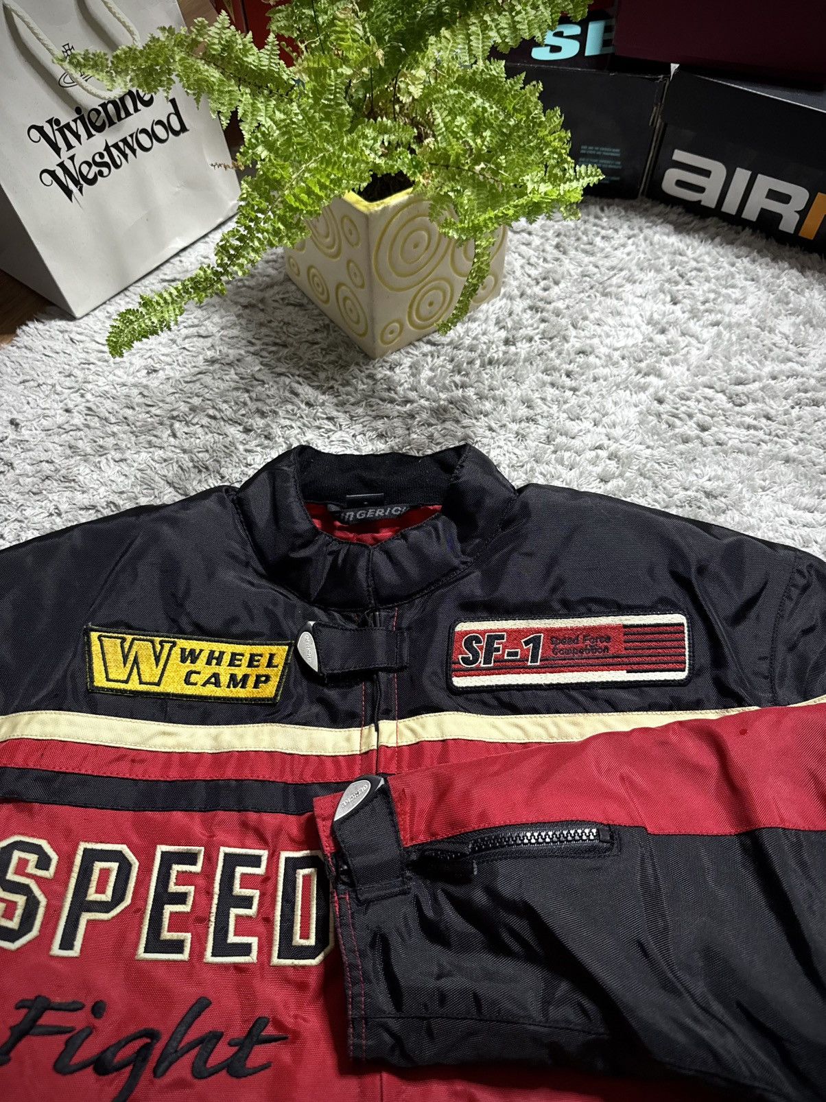 Japanese Brand 00s Moto Bike Jacket Speed Force Vintage Racing Big Logo Size US L / EU 52-54 / 3 - 9 Thumbnail