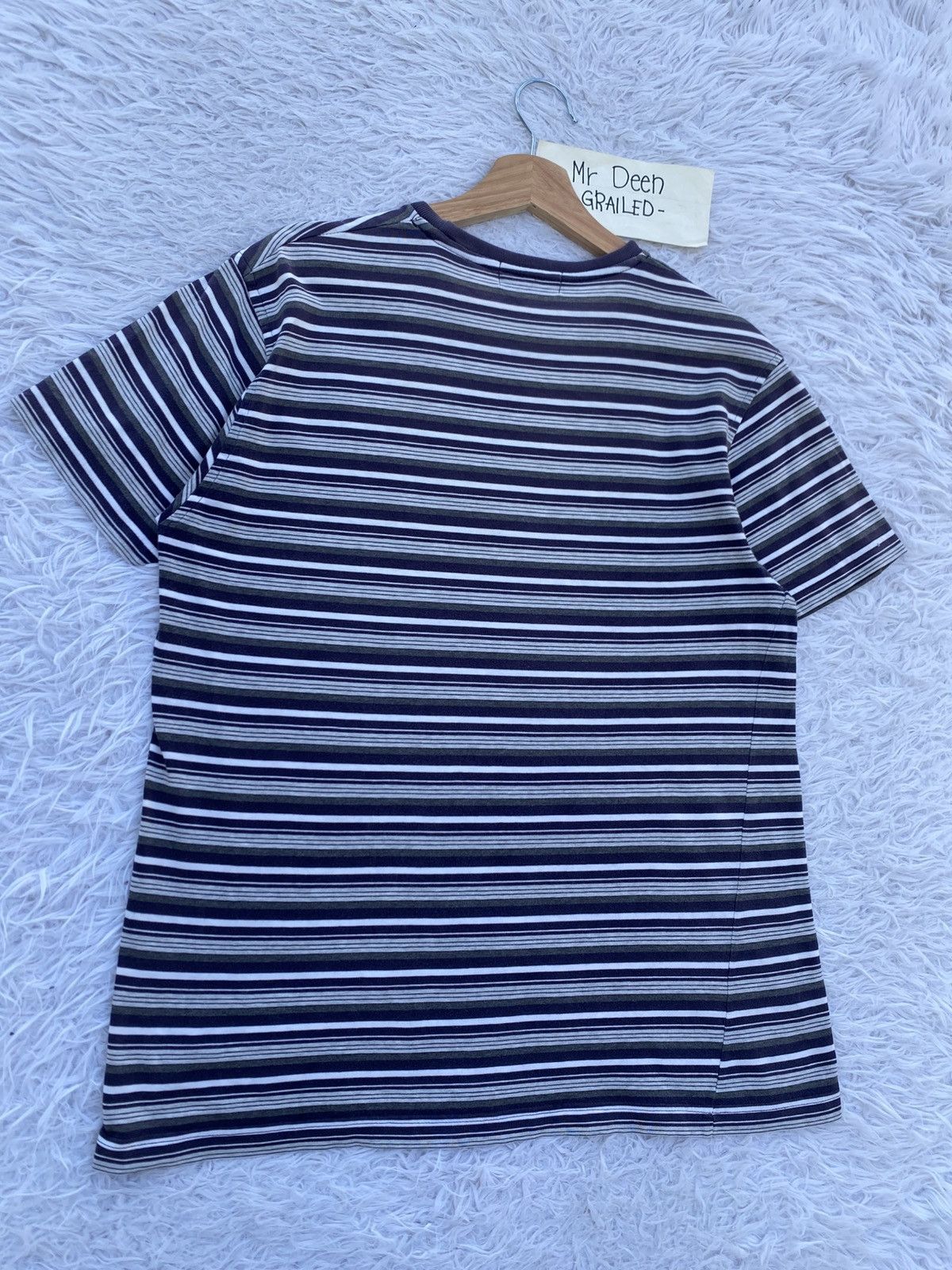 Yves Saint Laurent Rare Vintage YSL Yves Saint Laurent Stripes Tshirt Size US S / EU 44-46 / 1 - 15 Thumbnail