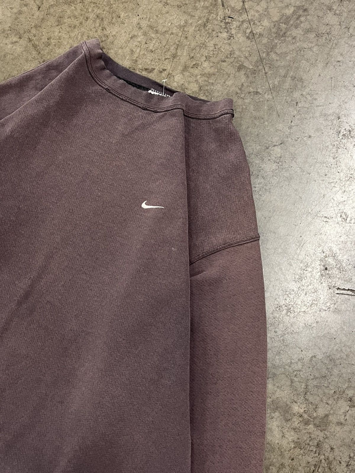 Nike × Vintage Vintage Nike swoosh crazy sun faded boxy fit crewneck rare Size US XXL / EU 58 / 5 - 6 Thumbnail