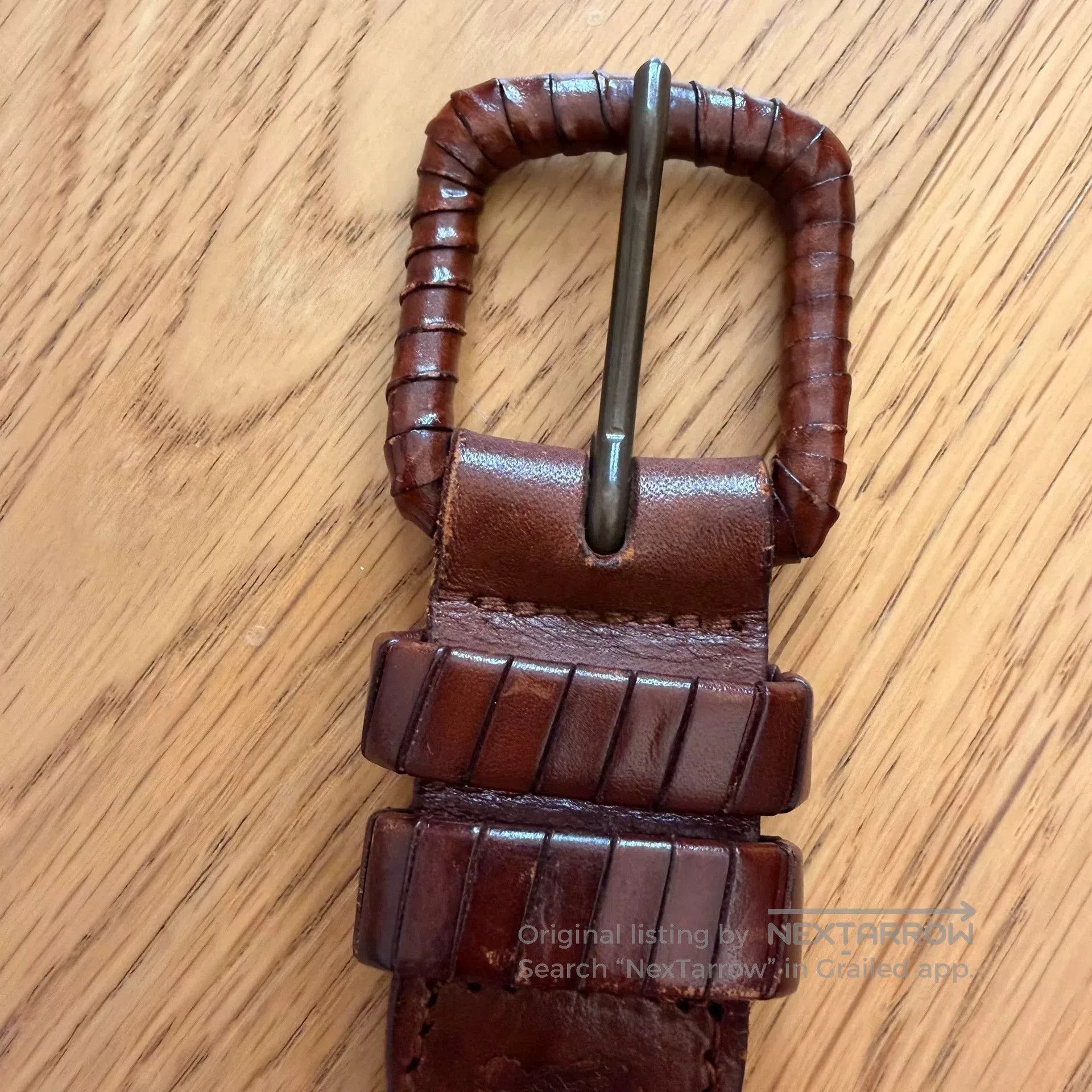 RLX Ralph Lauren Vintage Handmade Leather Belt from Italy. Size ONE SIZE - 6 Thumbnail