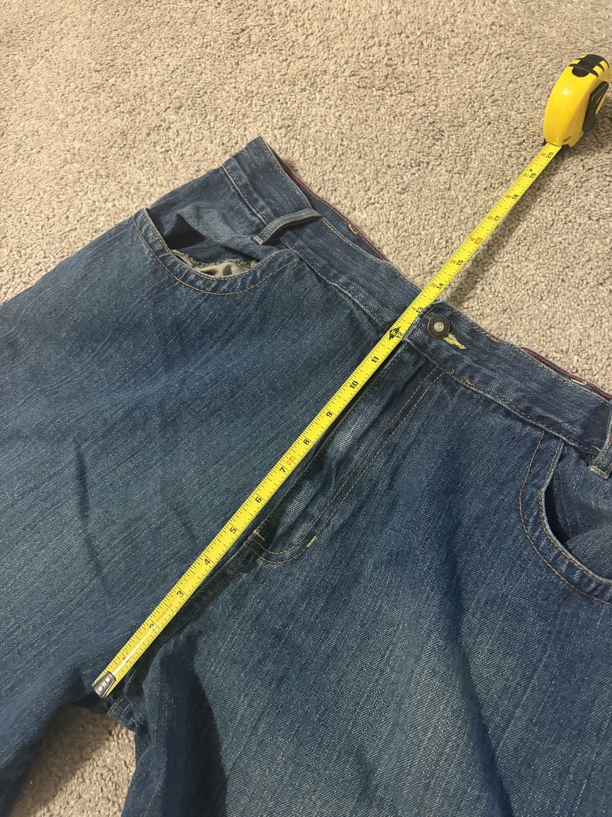 Other Vintage Y2K Baggy Denim Shorts Size 38 Blue Skater Style Size US 38 / EU 54 - 3 Thumbnail