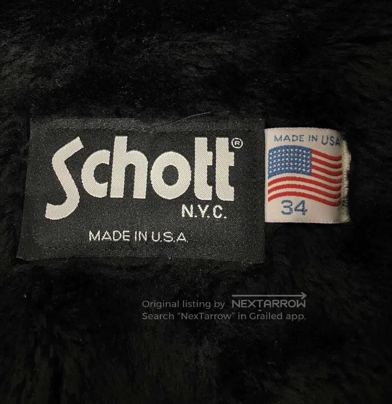 Schott Schott Straight lapel leather jacket Size US XXS / EU 40 - 7 Thumbnail