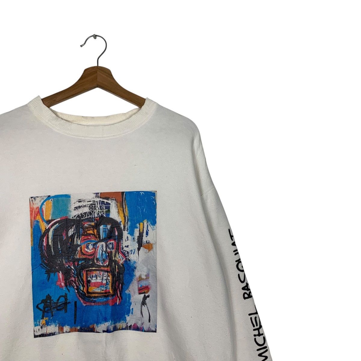Jean-Michel Basquiat JEAN MICHEL BASQUIAT Art Big Logo Sweatshirts #1909-C83 Size US M / EU 48-50 / 2 - 4 Thumbnail