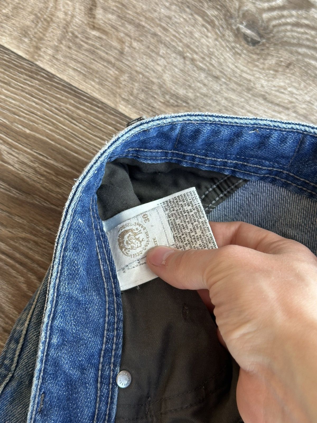 Diesel 🔥 Diesel Bonsky Washed Blue Distressed Oversized Jeans Pants Size US 30 / EU 46 - 7 Thumbnail
