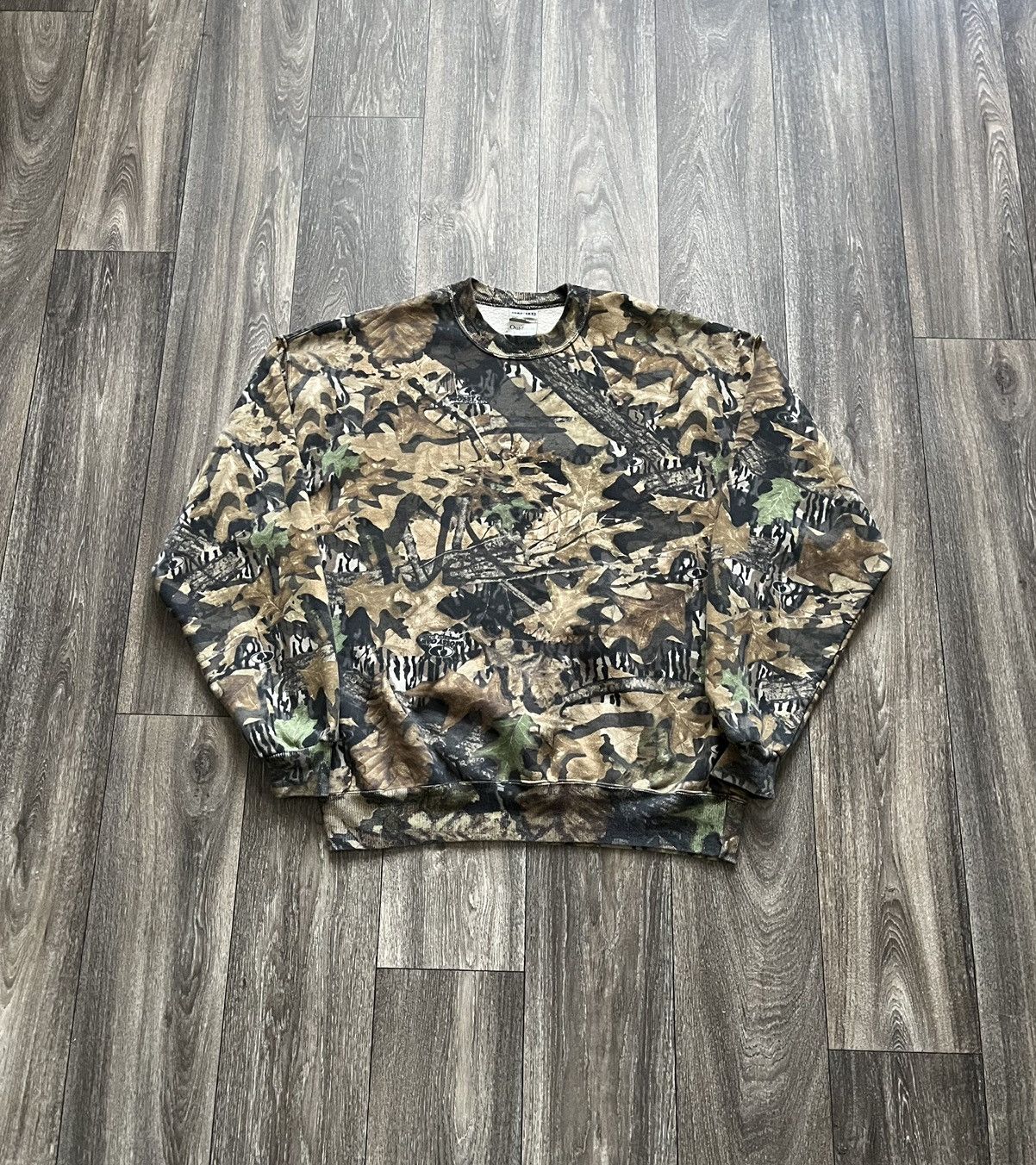 image of Carhartt Style Camo Jerzees Sweatshirt in Mossy Oak, Men's (Size XL)