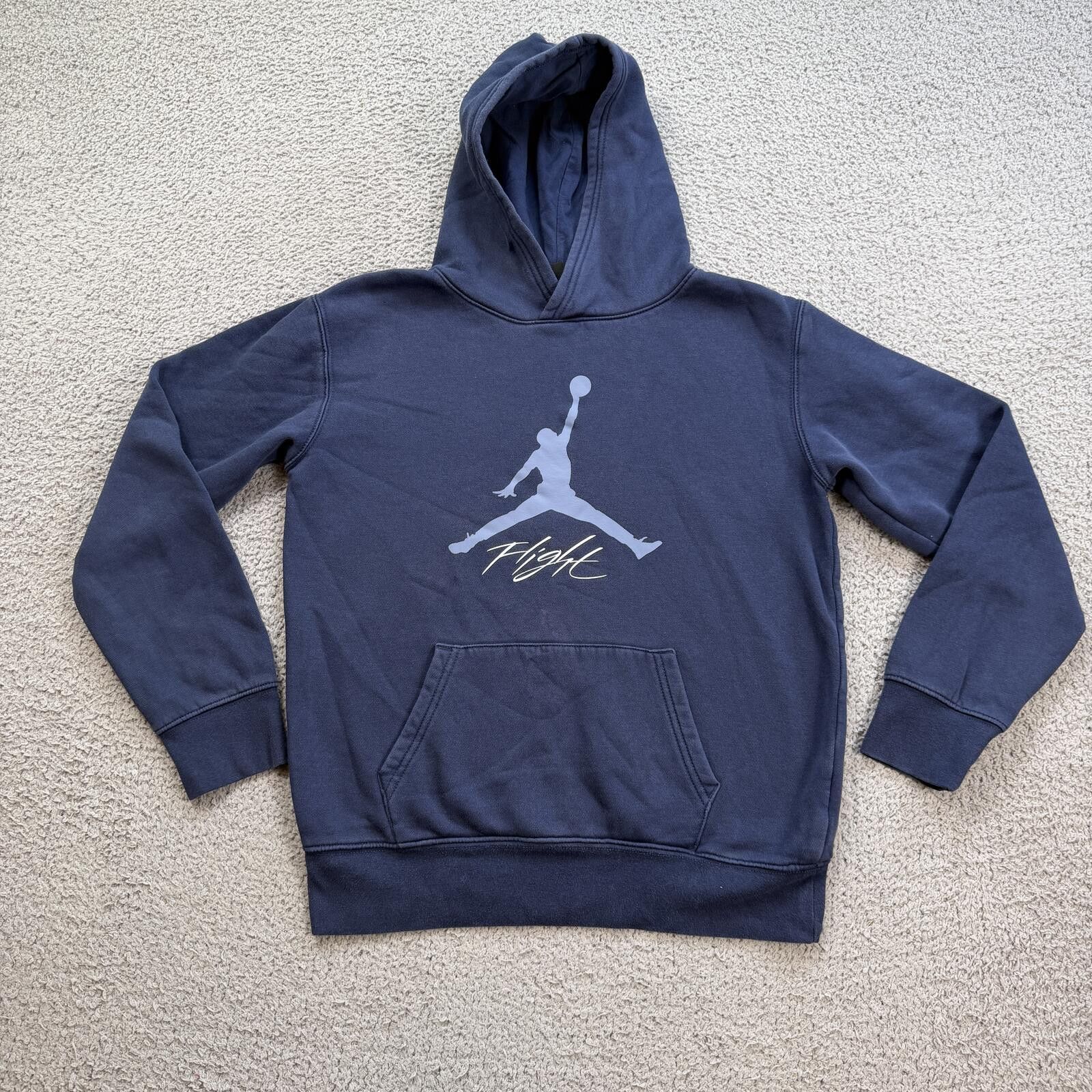 Jordan Brand Jordan Flight Hoodie Youth L Navy Jumpman Logo Sweatshirt 12 Size US L / EU 52-54 / 3 - 1 Thumbnail