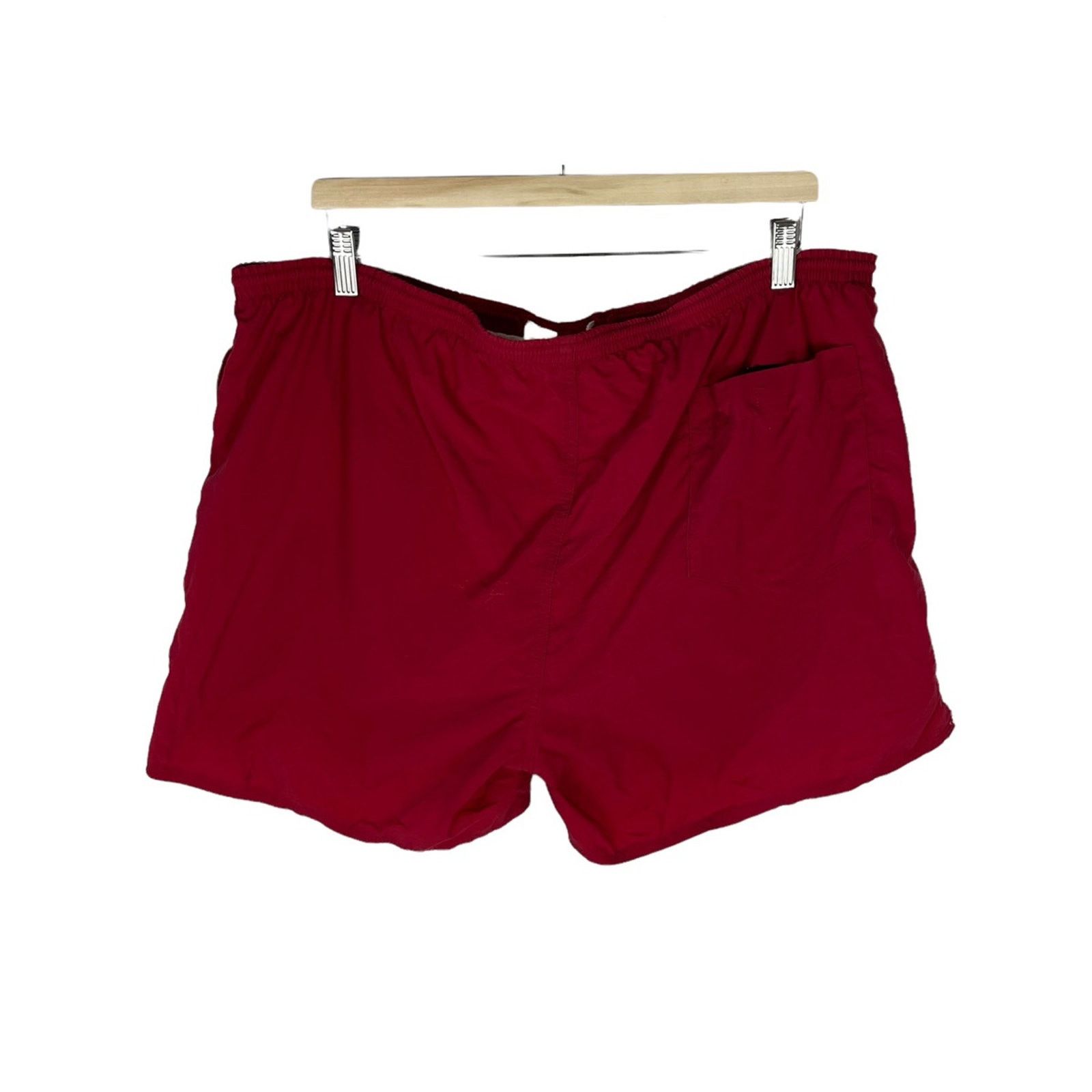 Nike × Vintage Nike Vintage Shorts Red Size M 90s Size US 34 / EU 50 - 5 Thumbnail