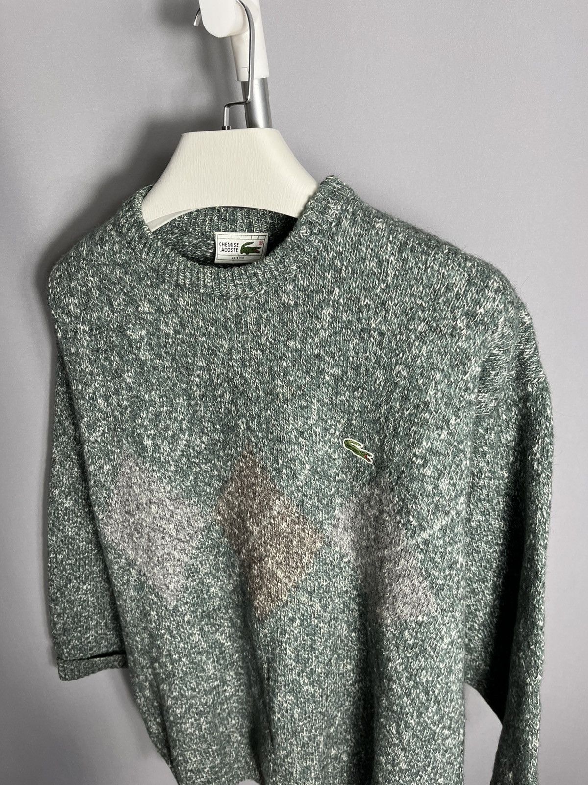 Lacoste Chemise lacoste wool sweater knit green vintage 90s rhombus Size US L / EU 52-54 / 3 - 6 Thumbnail