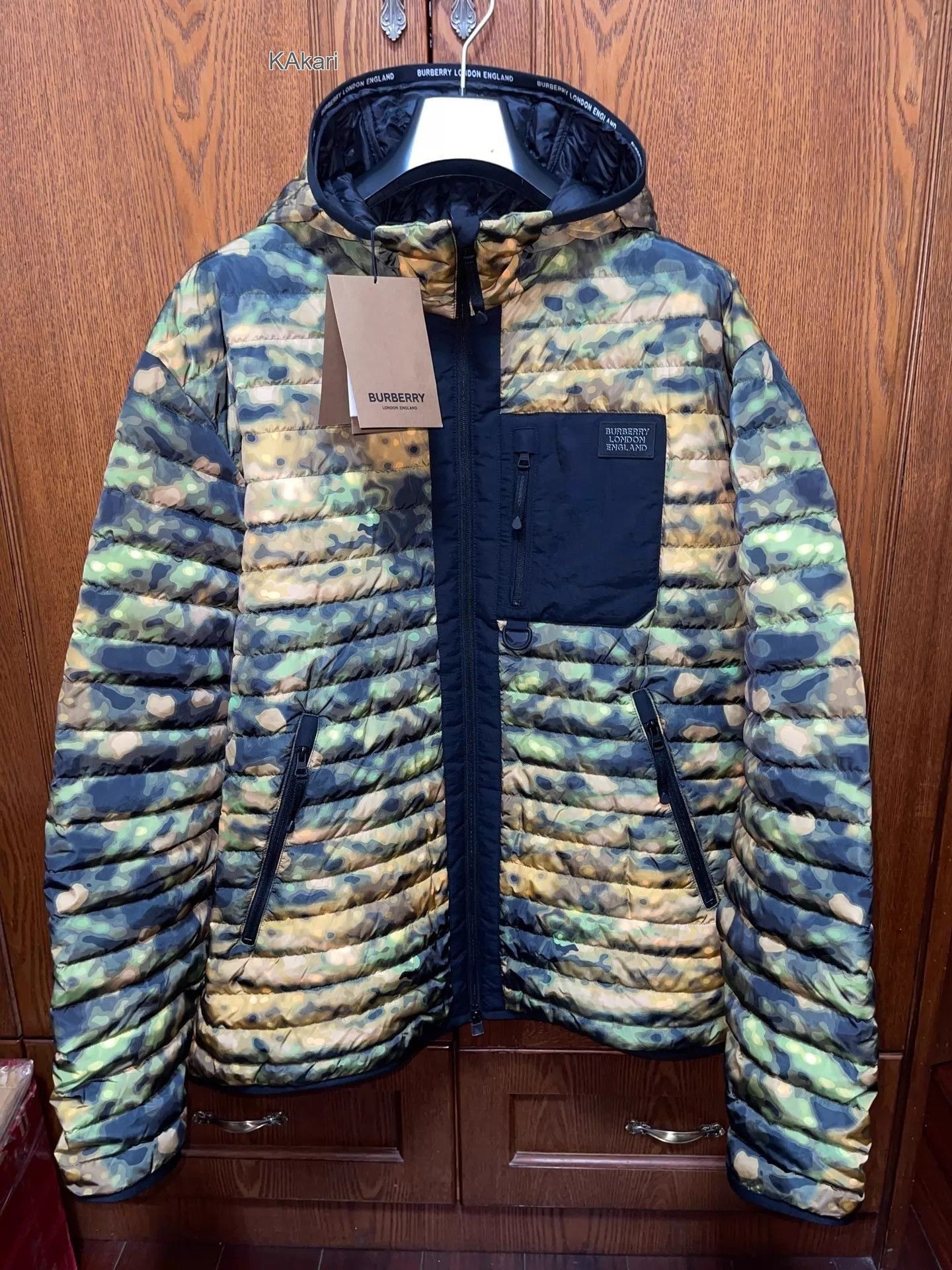 Burberry Multi Color Hooded Puffer Jacket Size US XXS / EU 40 - 3 Thumbnail