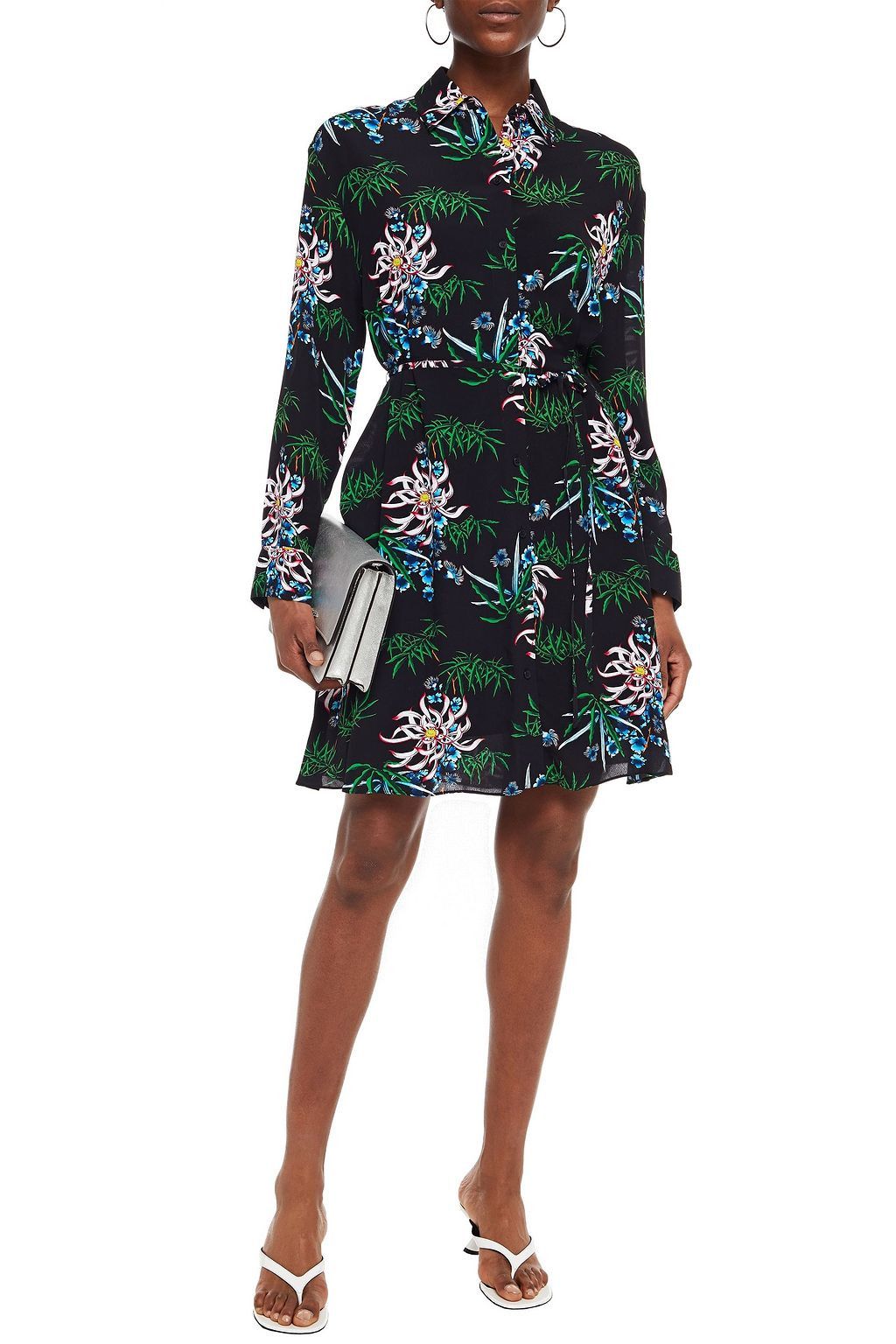 Kenzo o1y1025 Mini Dress in Multicolor Size XS / US 0-2 / IT 36-38 - 2 Thumbnail