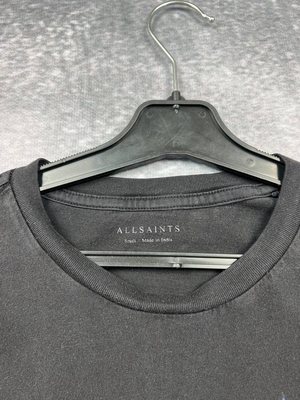Allsaints × Japanese Brand AllSaints Adder t-shirt in washed black with back print Size US S / EU 44-46 / 1 - 4 Thumbnail