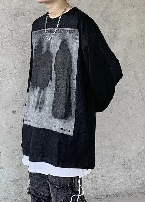Japanese Brand × Vintage Unisex Long Sleeve T-shirt Printed Demon Graphic Size US L / EU 52-54 / 3 - 1 Thumbnail