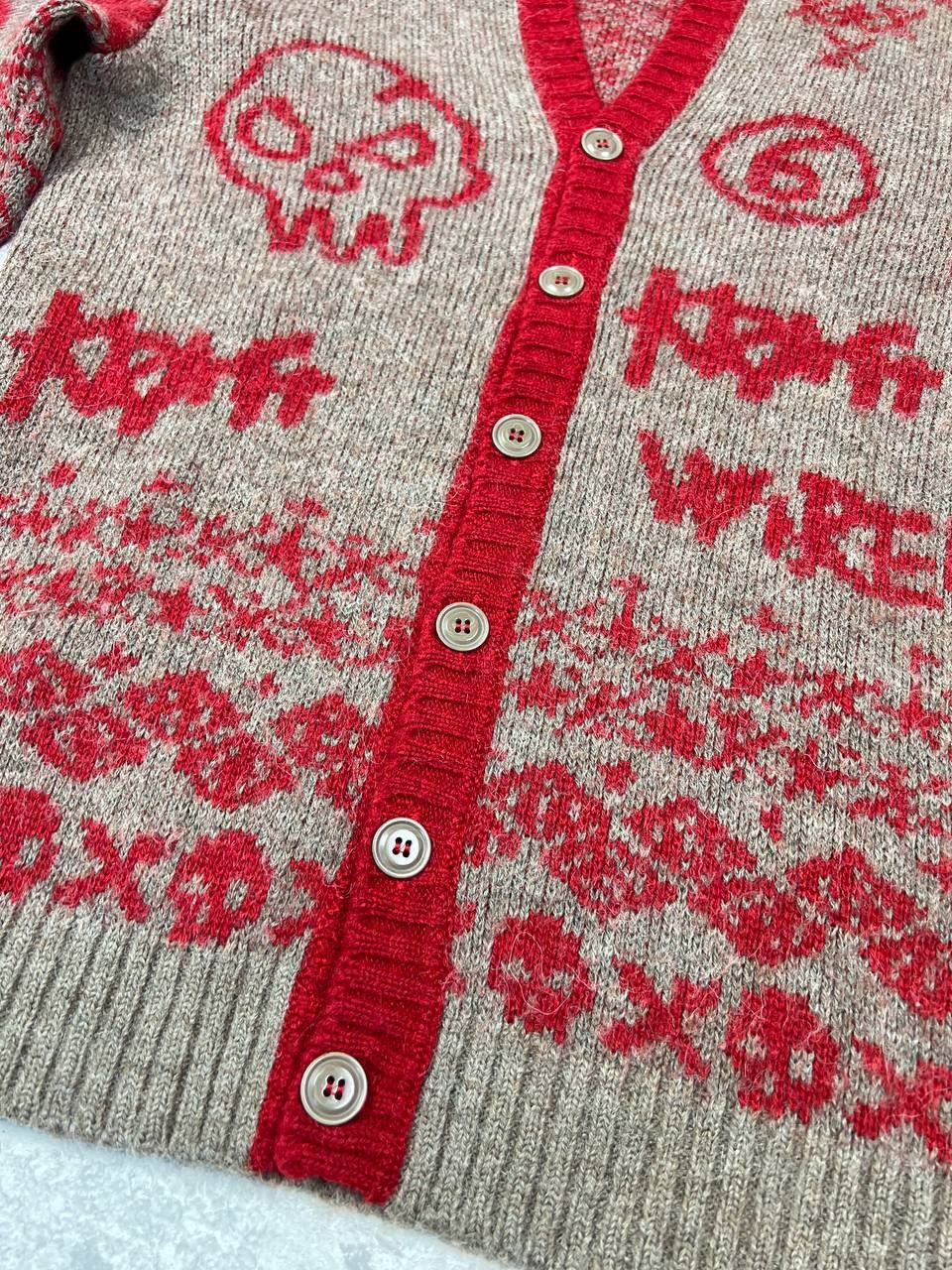 Diesel RARE Diesel Less Wired Knit Button Up Graphic Cardigan Size US XL / EU 56 / 4 - 6 Thumbnail