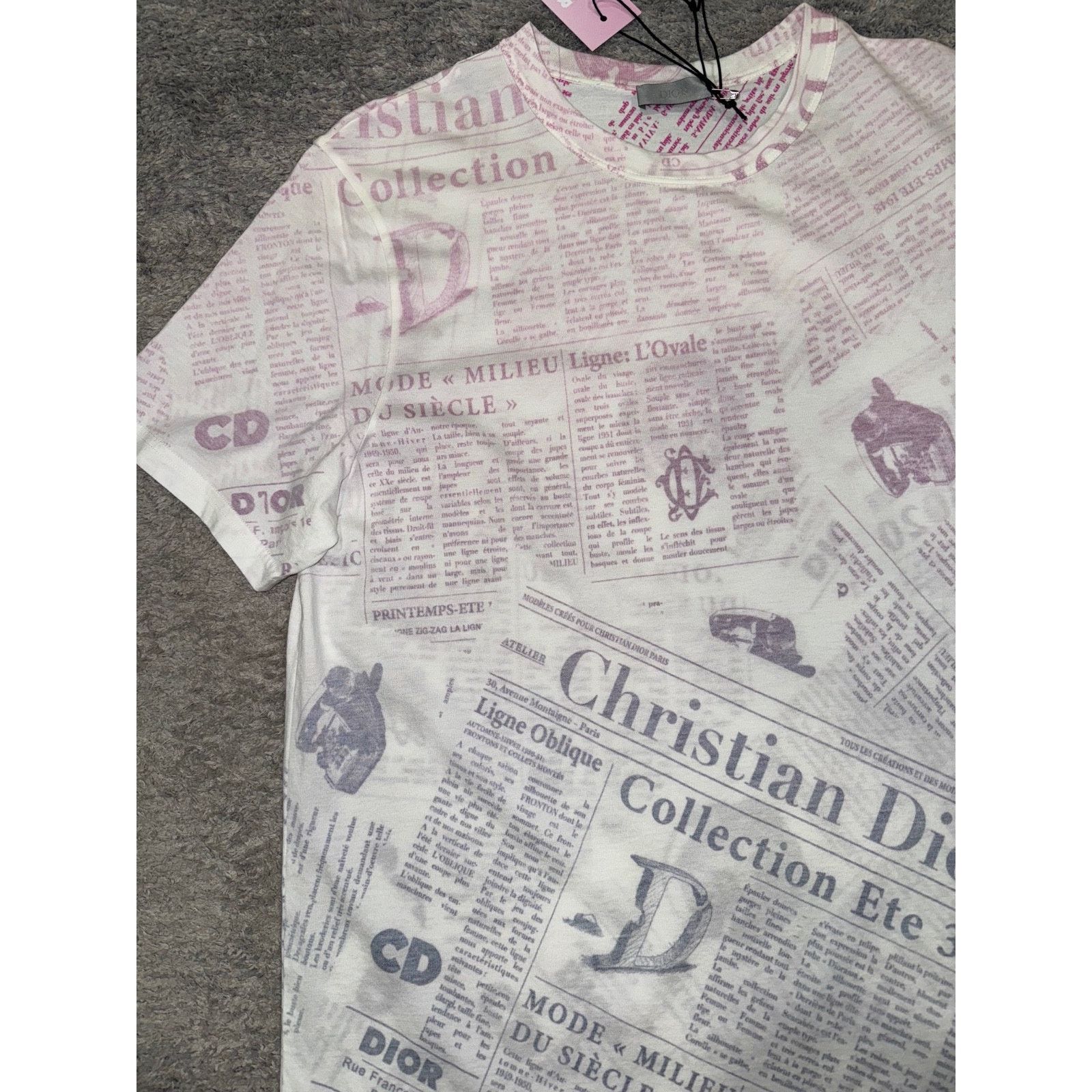 Dior x Daniel Arsham Logo Short Sleeve Shirt T-Shirt Medium