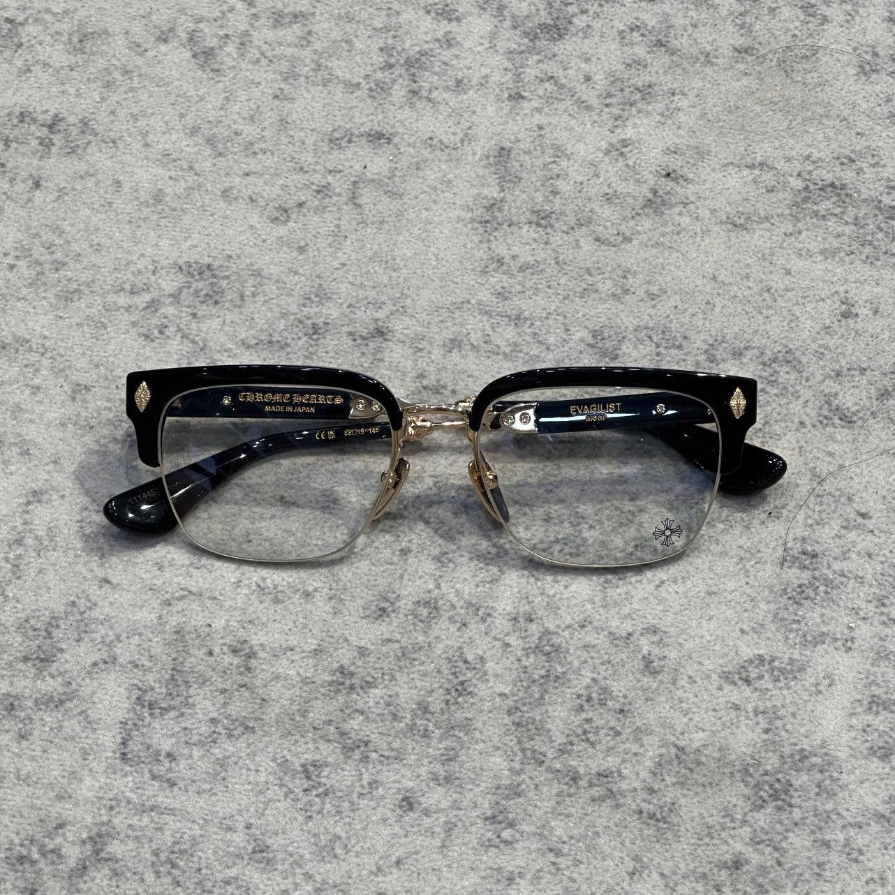 Chrome Hearts CHROME HEARTS EVAGILIST BLACK/GOLD PLATED Size ONE SIZE - 8 Thumbnail