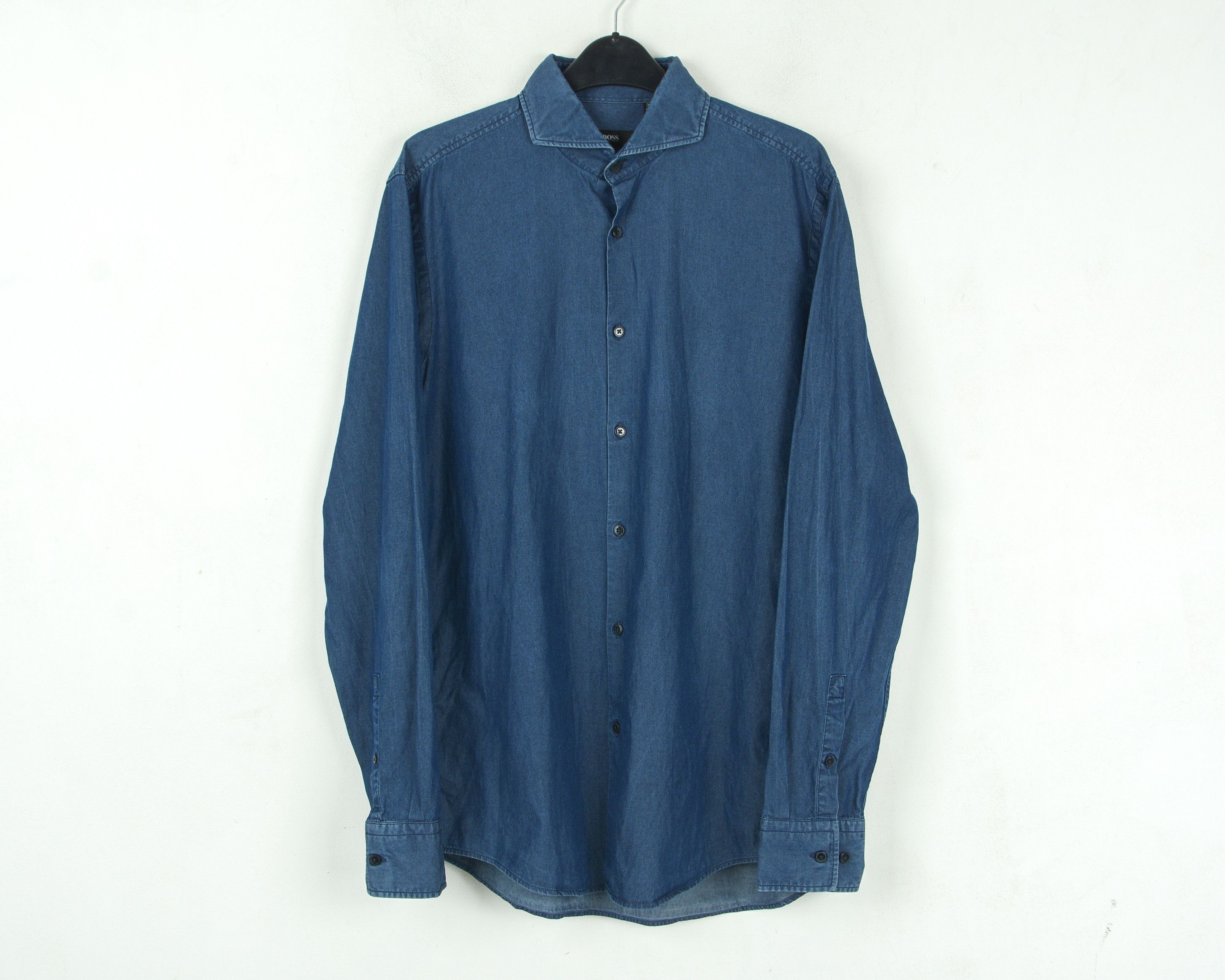 Hugo × Hugo Boss HUGO BOSS 15 1/2 size 39 Formal Shirt Long Sleeve button Up Size 40R - 2 Thumbnail