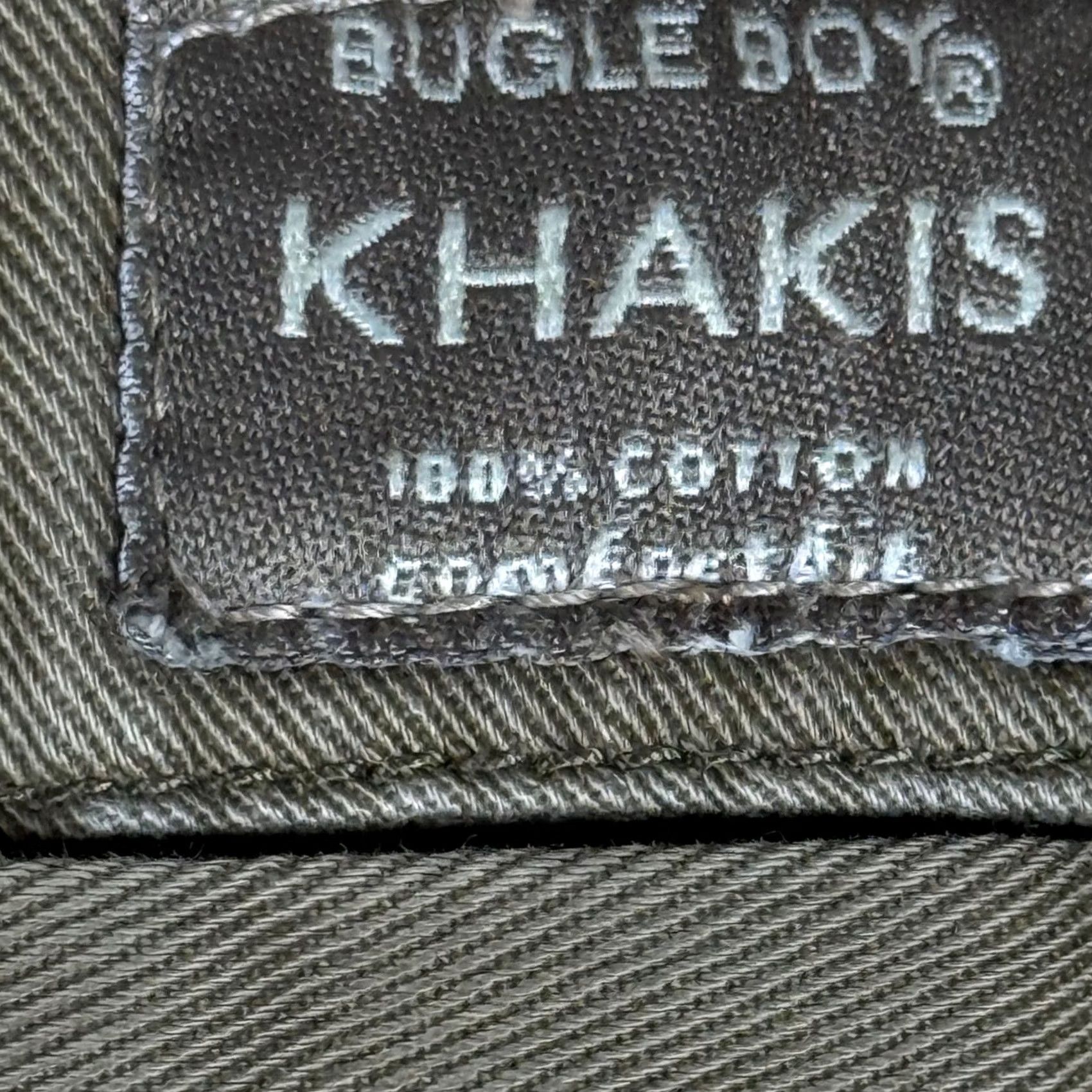 Bugle Boy VINTAGE Bugle Boy Khakis Pants Mens 36x34 Beige Cotton Pleated Workwear 90s Y2K Mens Size US 36 / EU 52 - 2 Thumbnail