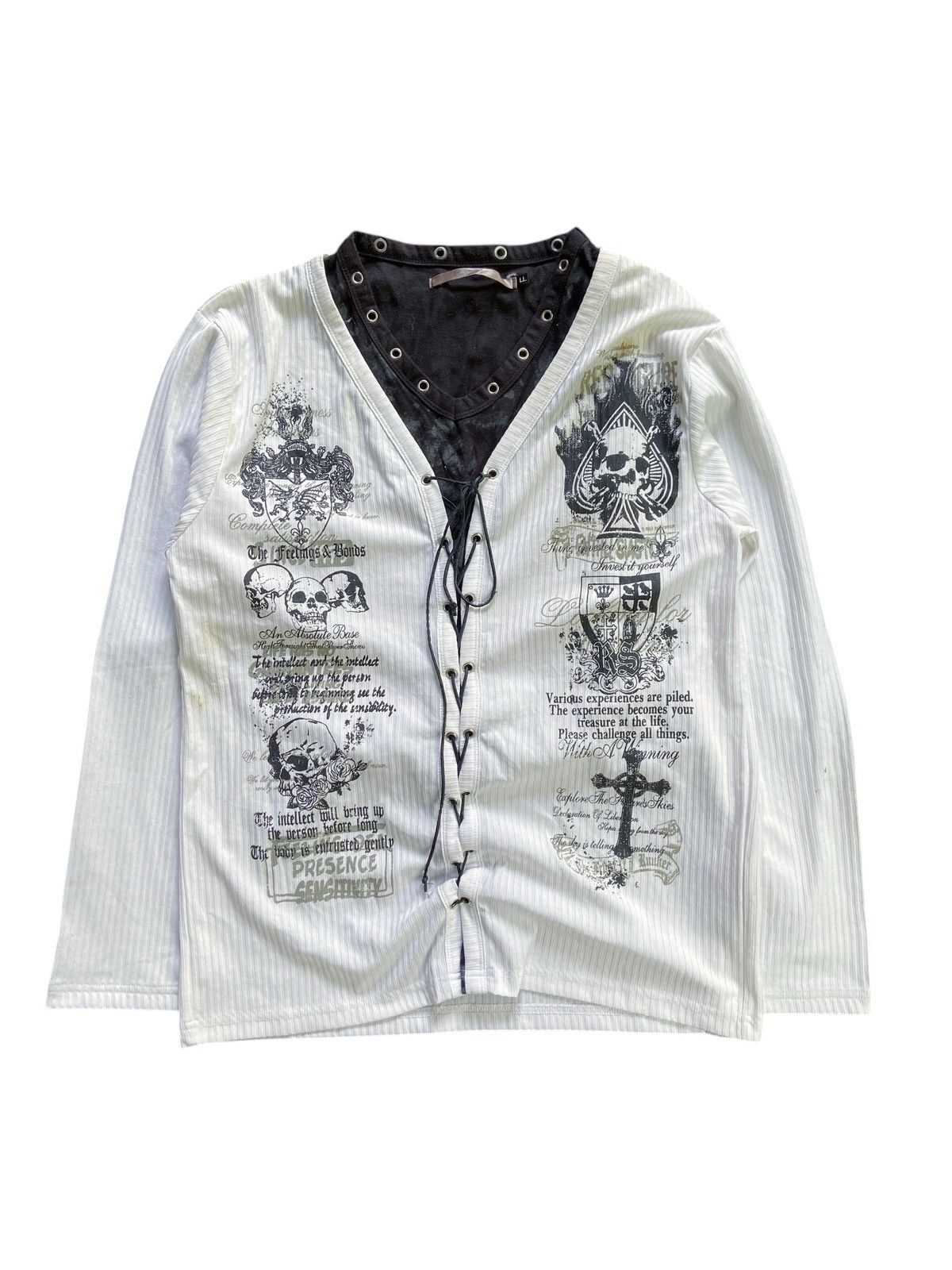 みい　HVS KK 1 JAPANESE DOUBLE LAYER PUNK LONG SLEEVE ifsixwasnine style