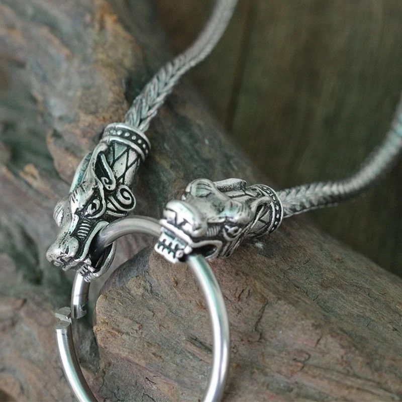 Jewelry Wolf Head Pendant Necklace Size ONE SIZE - 2 Thumbnail