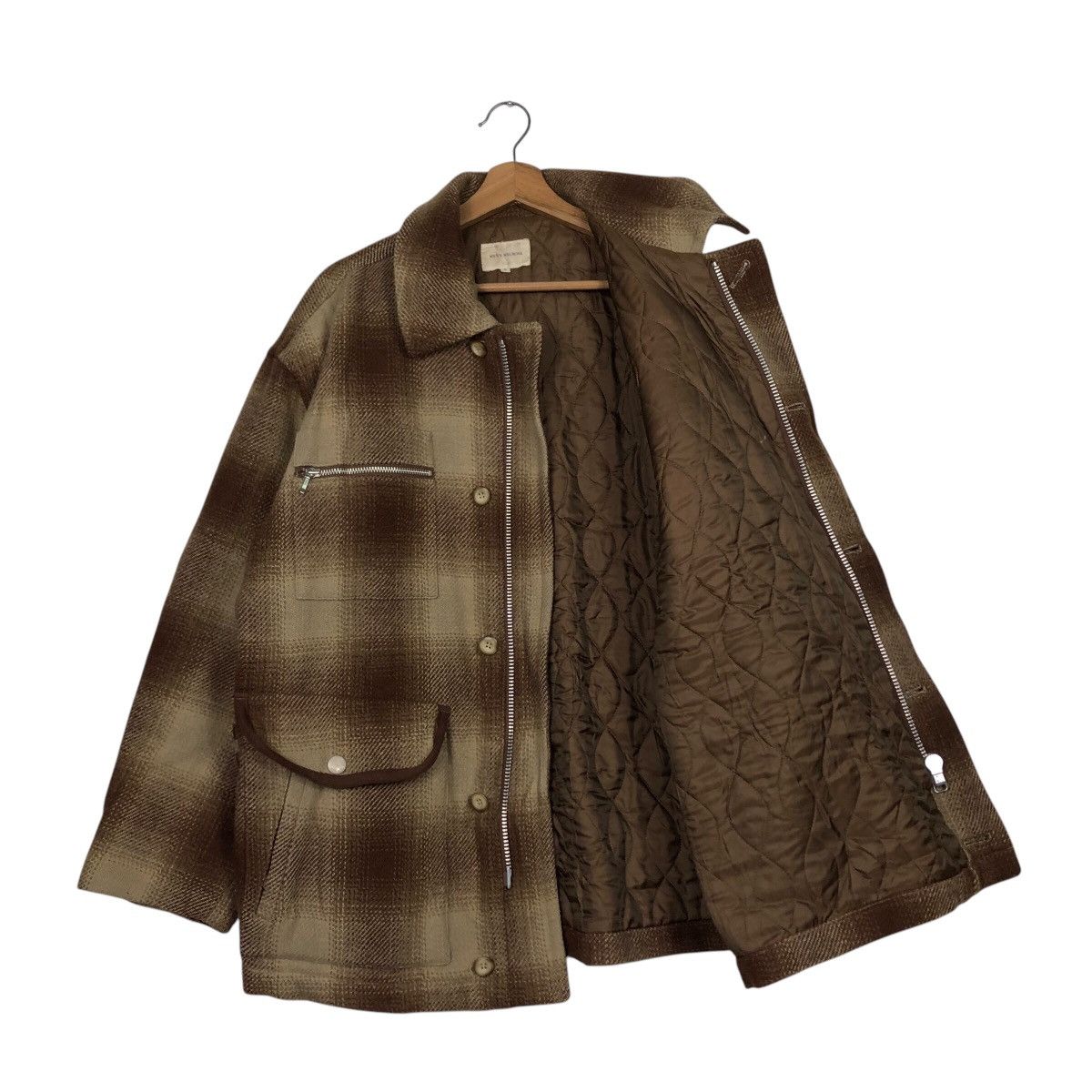 Issey Miyake Rich Brown Tartan Design Vintage Chore Jacket Men's Melrose Size US M / EU 48-50 / 2 - 12 Thumbnail