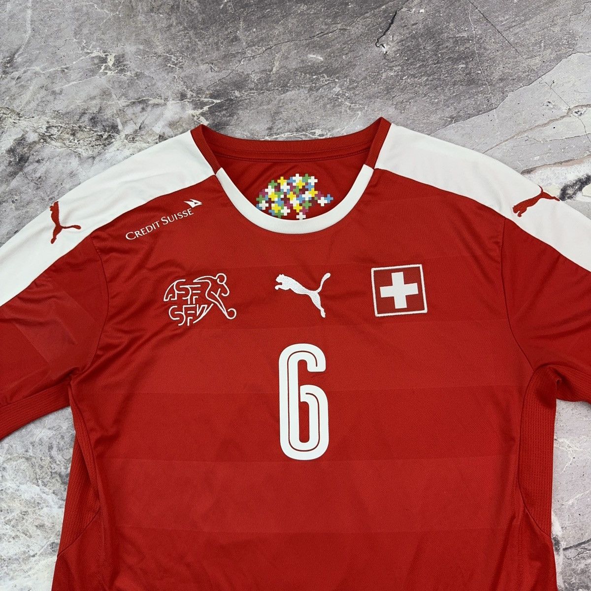Other Puma Switzerland Jersey 2016-2018 National Team #6 Lang Home Size US S / EU 44-46 / 1 - 9 Thumbnail